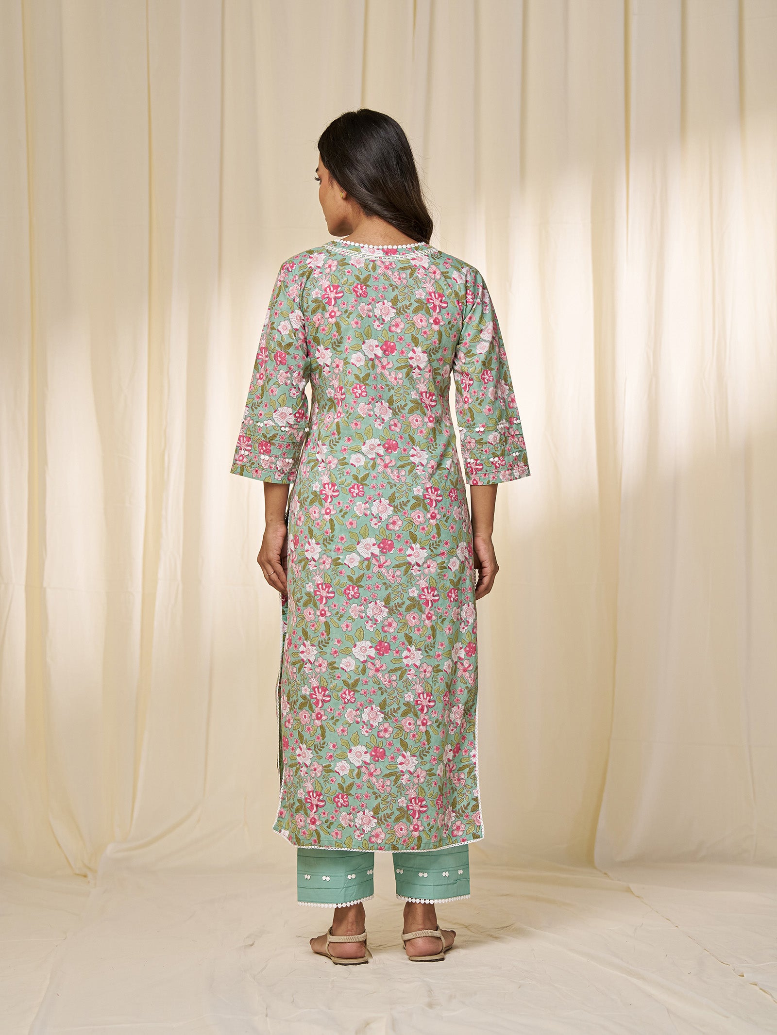 Phulwari Cotton Kurta