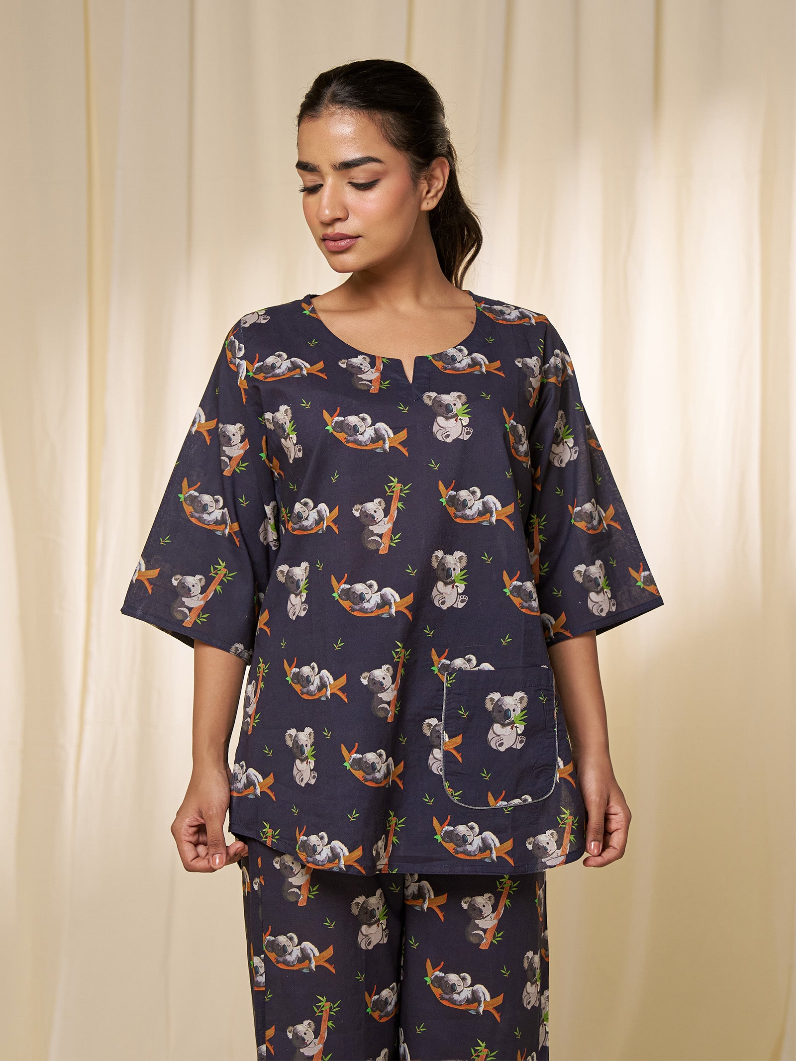 Teddy Bears Voile Night Set