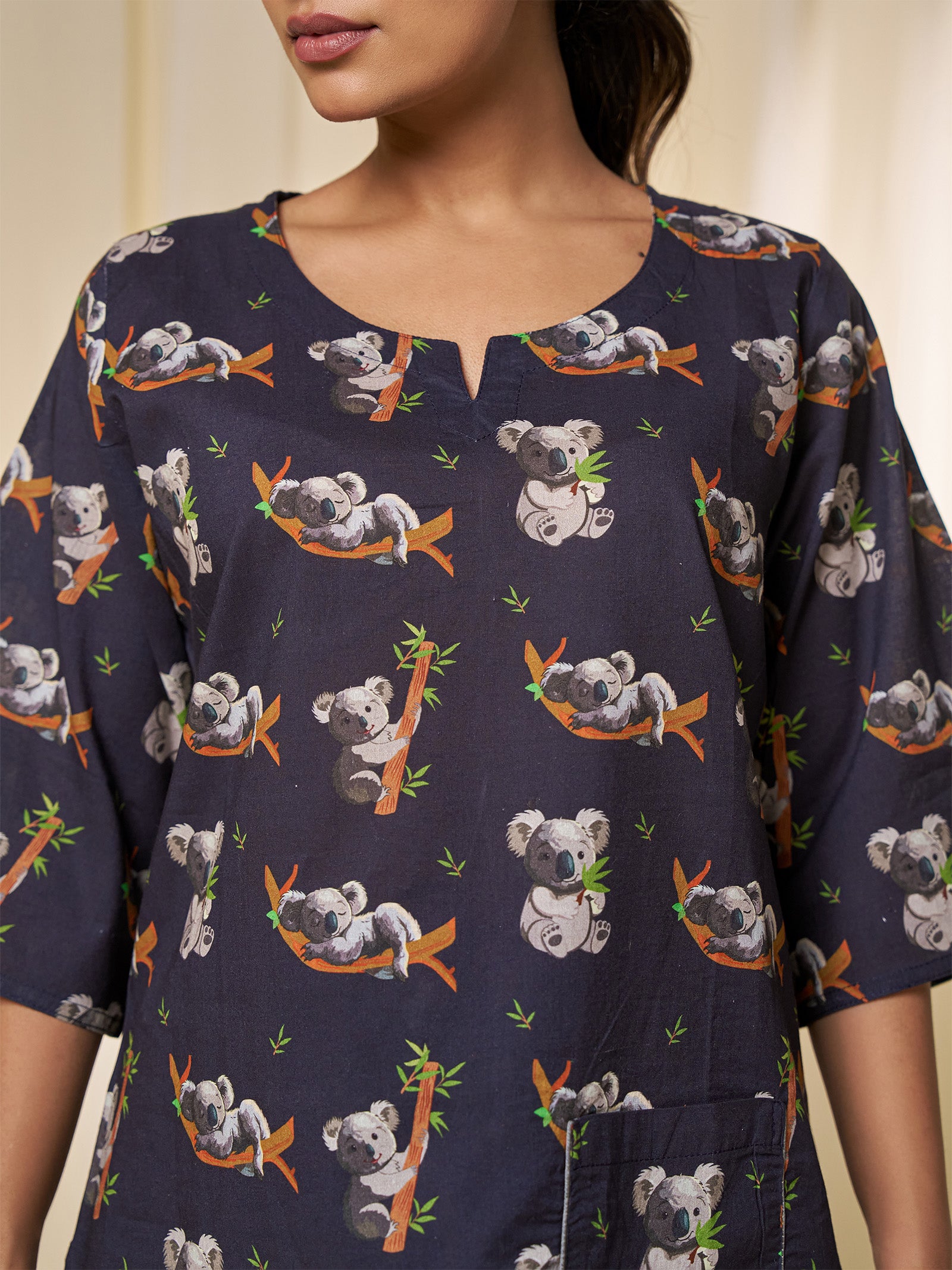 Teddy Bears Voile Night Set