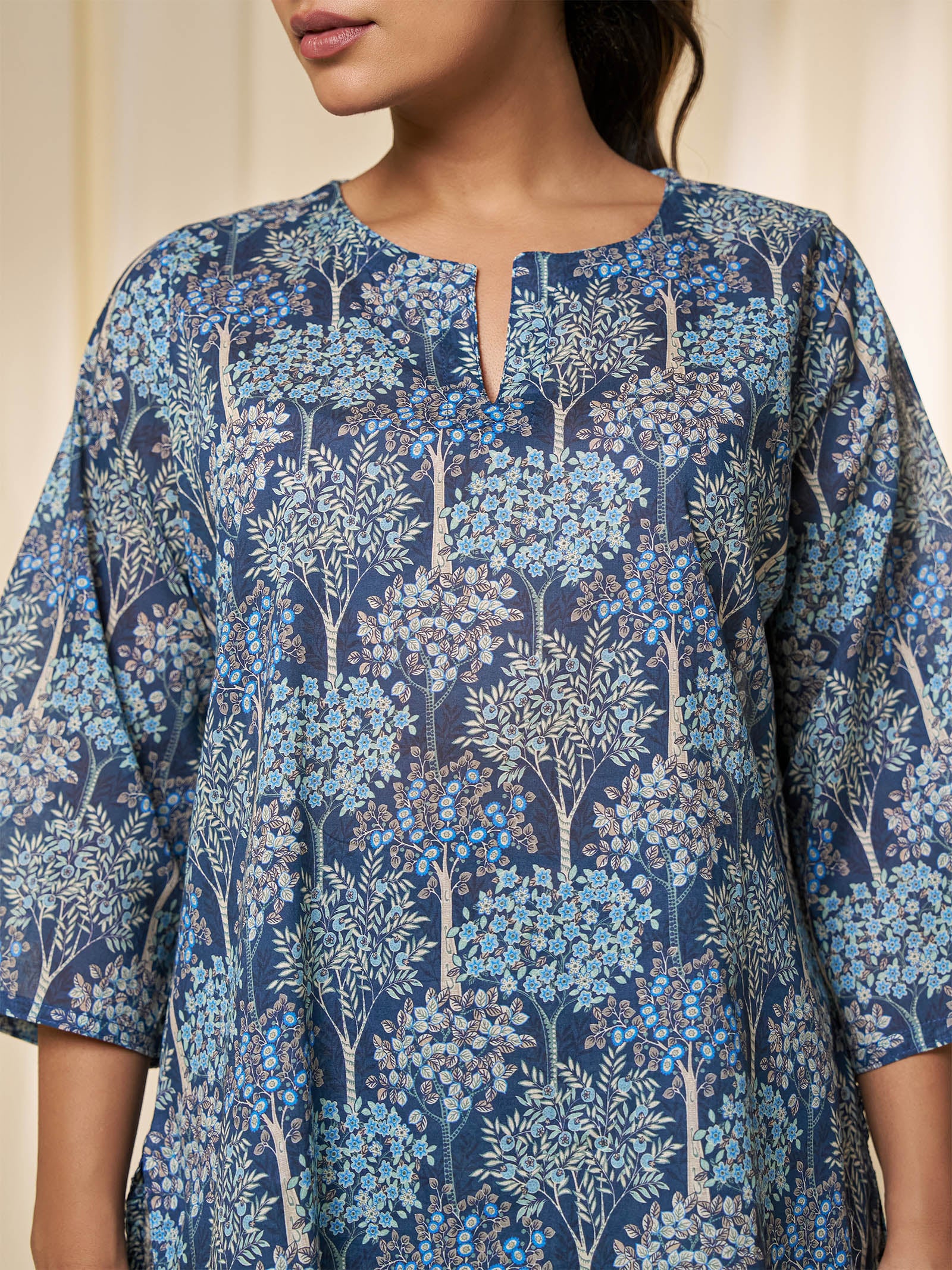 Moonlit Trees Voile Night Suit