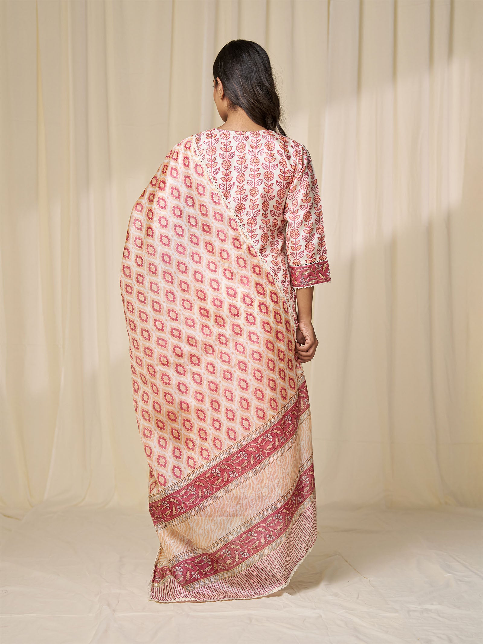 Narangi Bagh Tussar Silk Dupatta