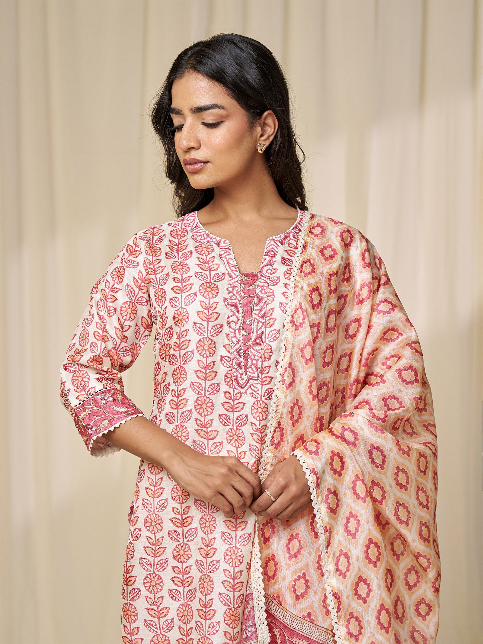 Narangi Bagh Tussar Silk Dupatta