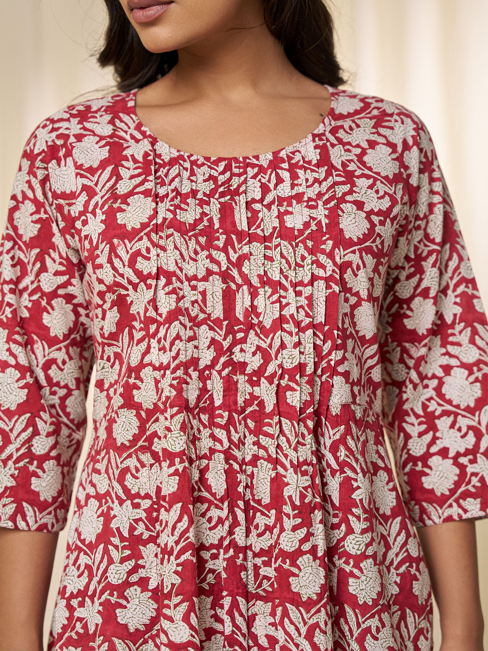 Sindoori Cotton Kurta