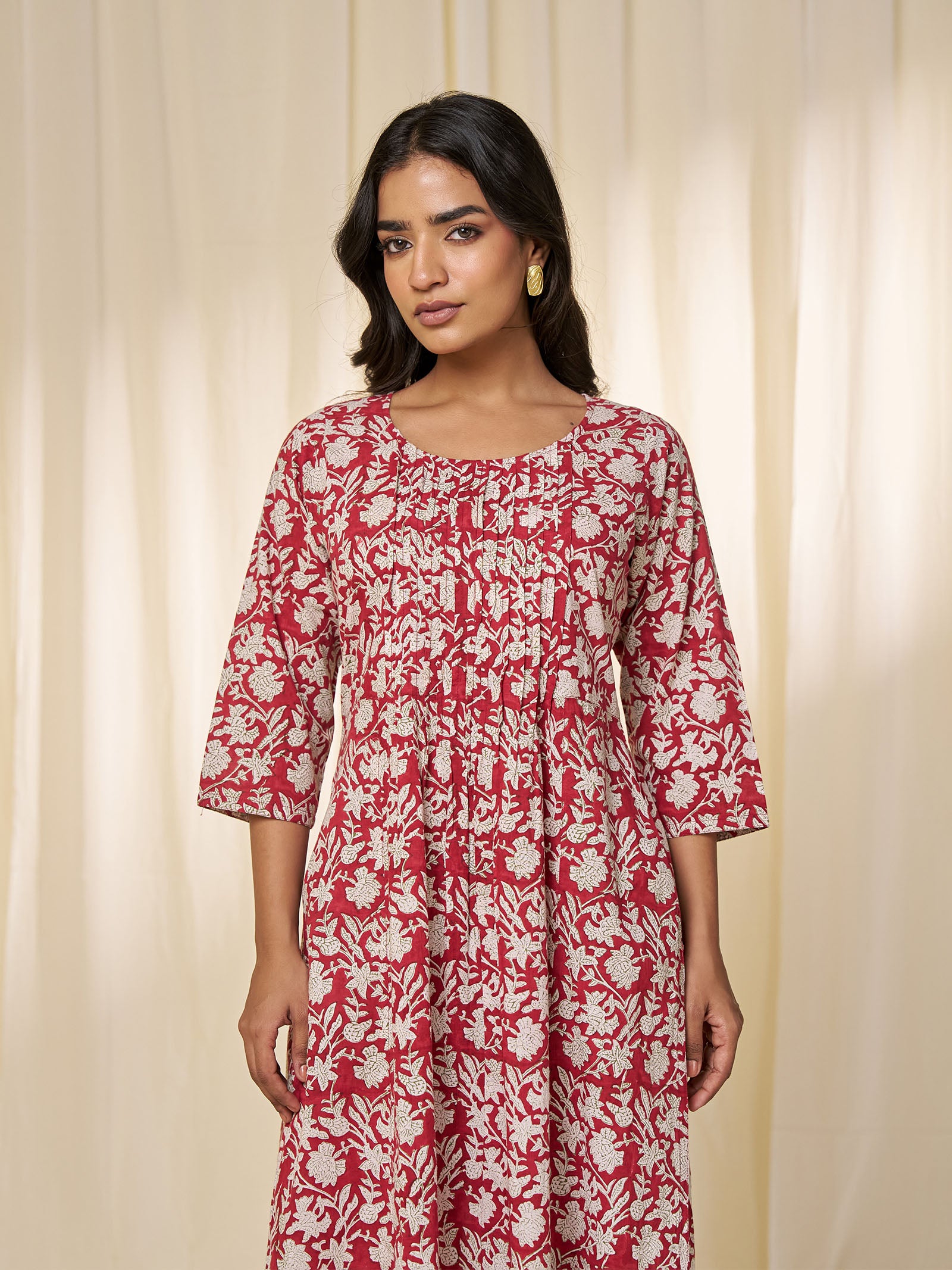 Sindoori Cotton Kurta