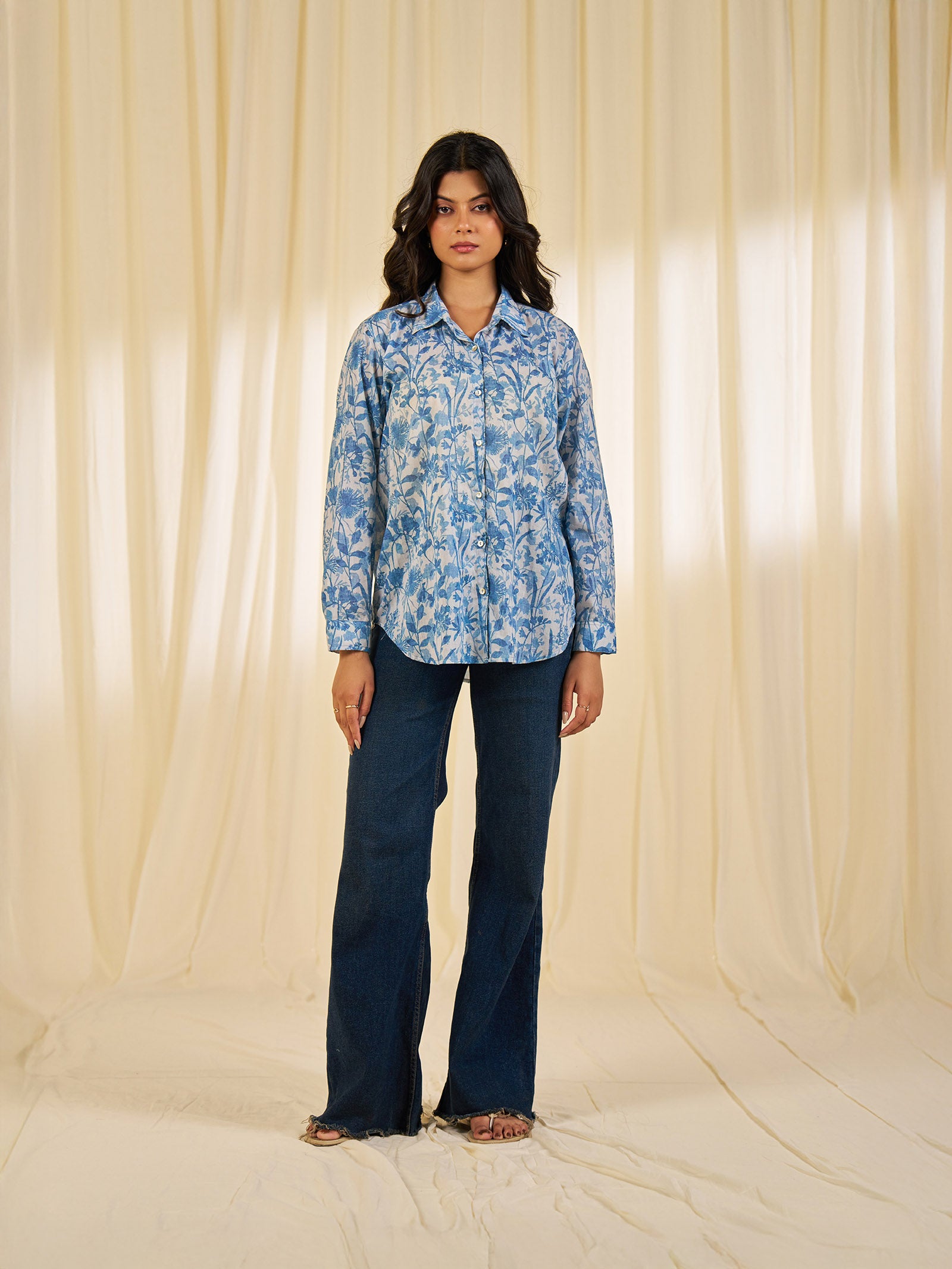 Sky Petal Voile Shirt