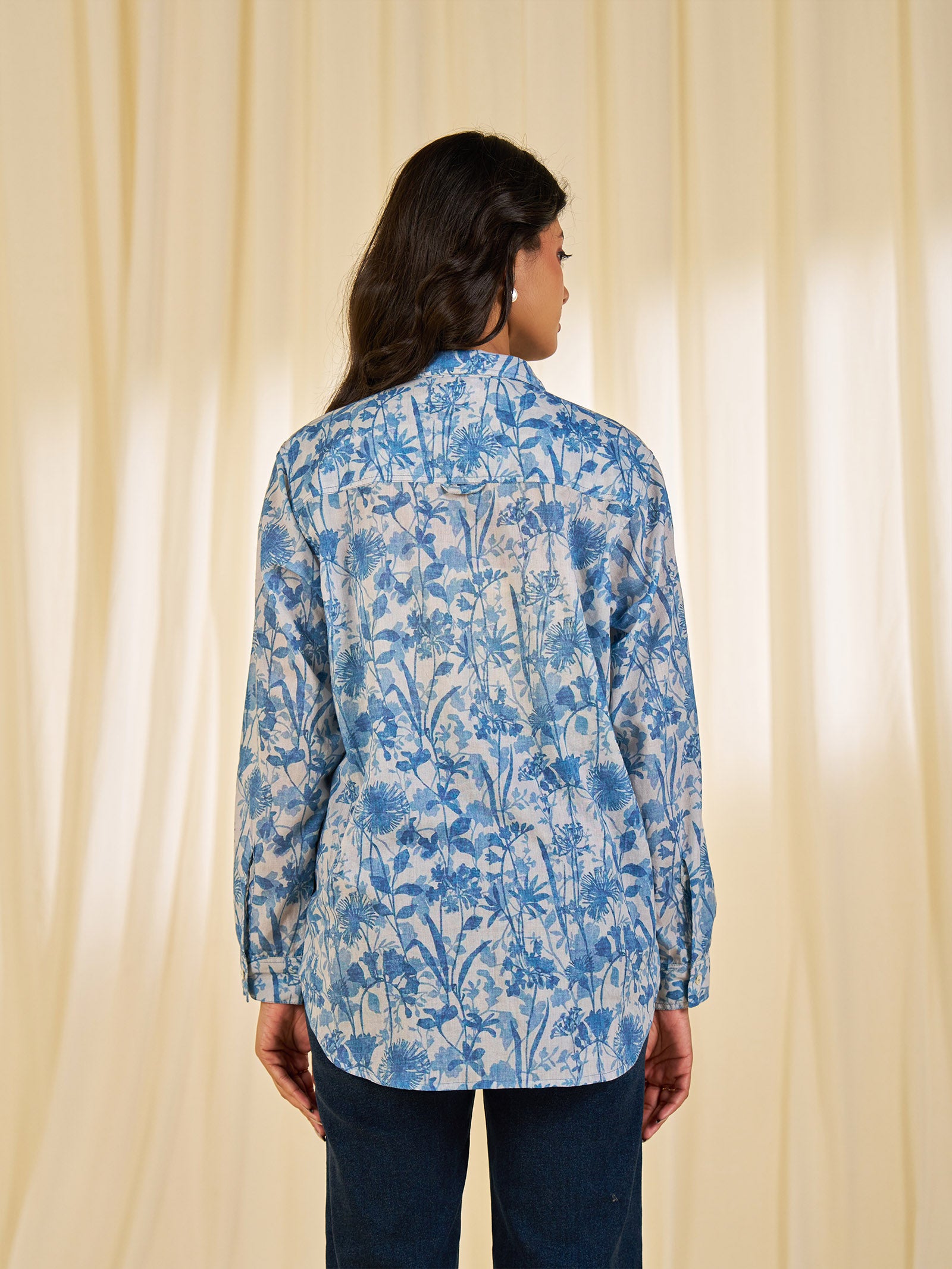 Sky Petal Voile Shirt