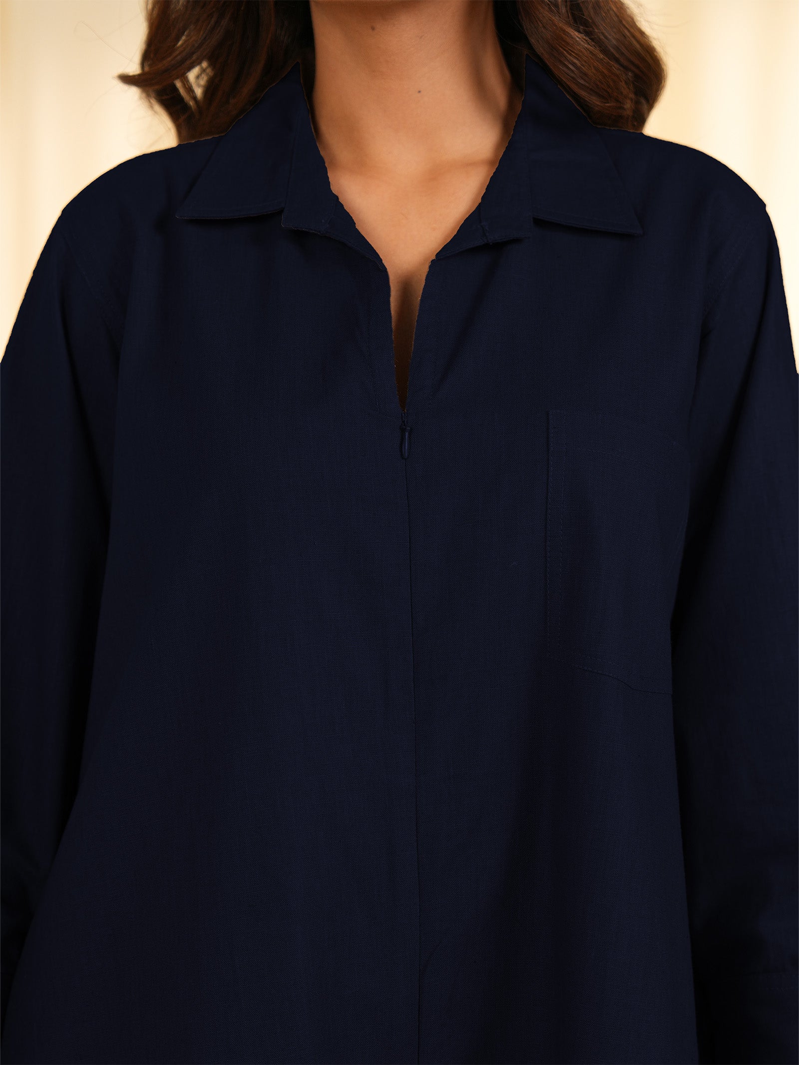 Slate Flow Cotton Jumpsuit