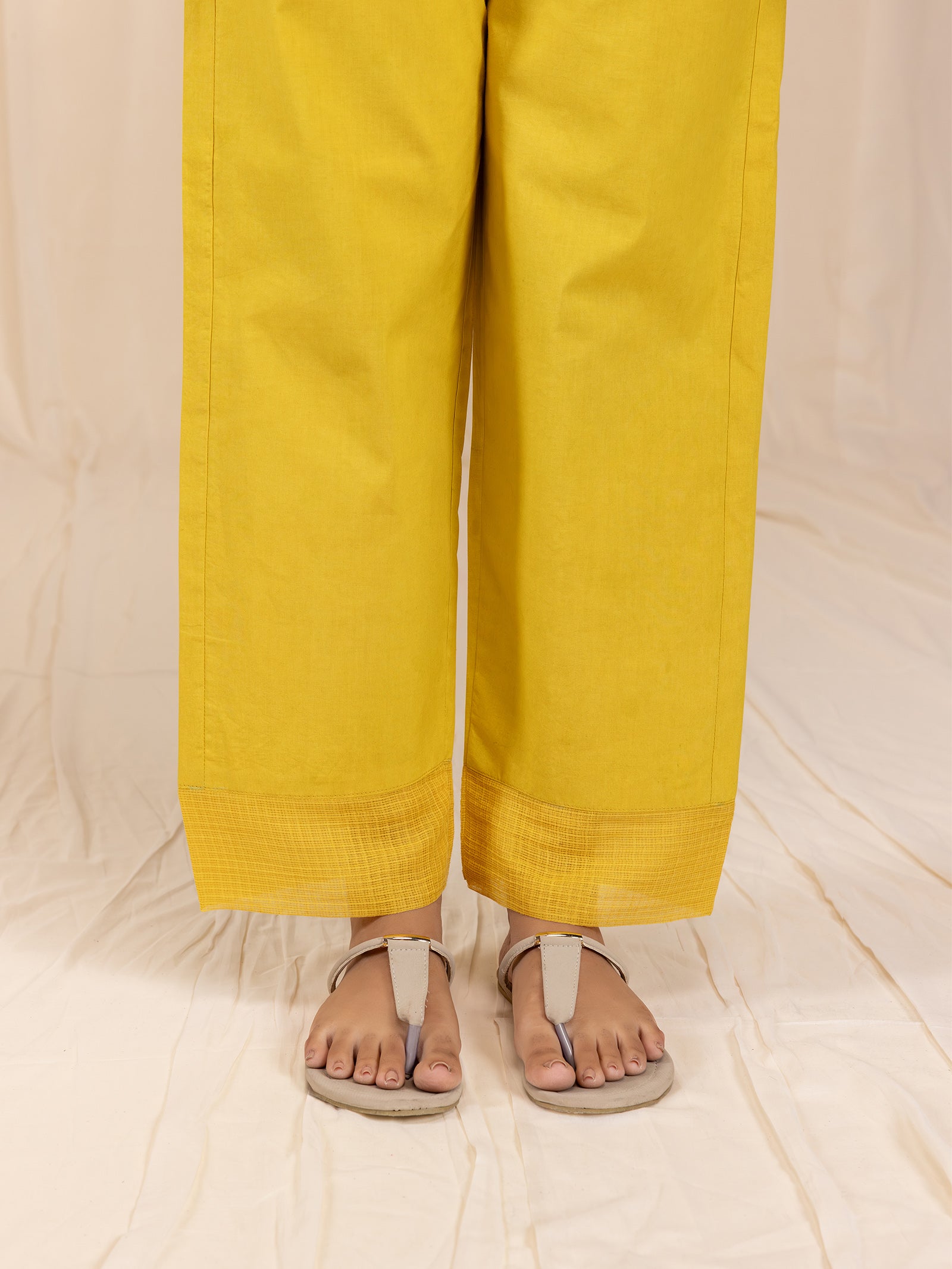 Spanish Sunset Cotton Straight Pants