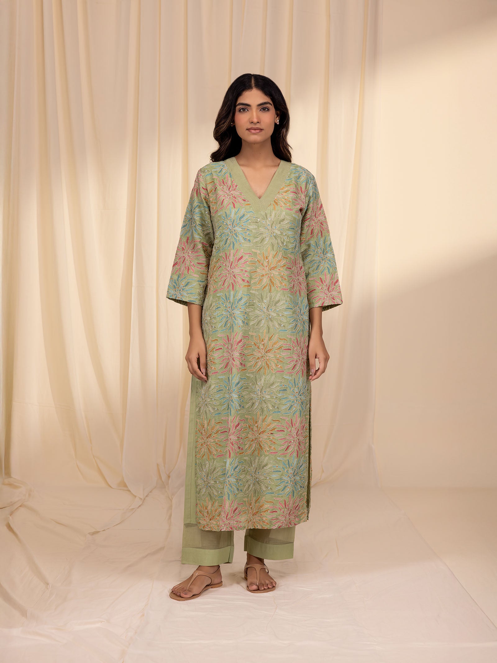 Sparkels Chanderi Kurta
