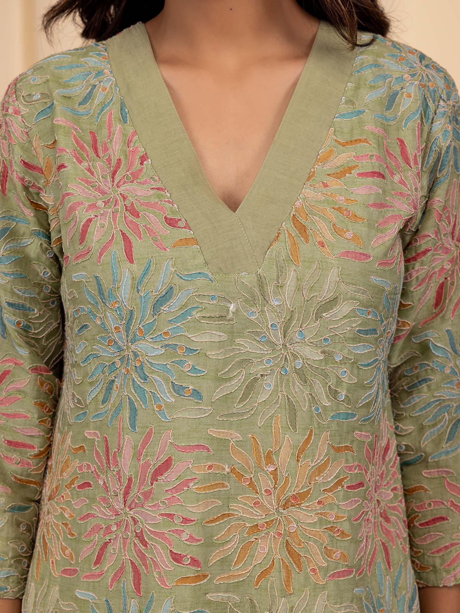 Sparkels Chanderi Kurta