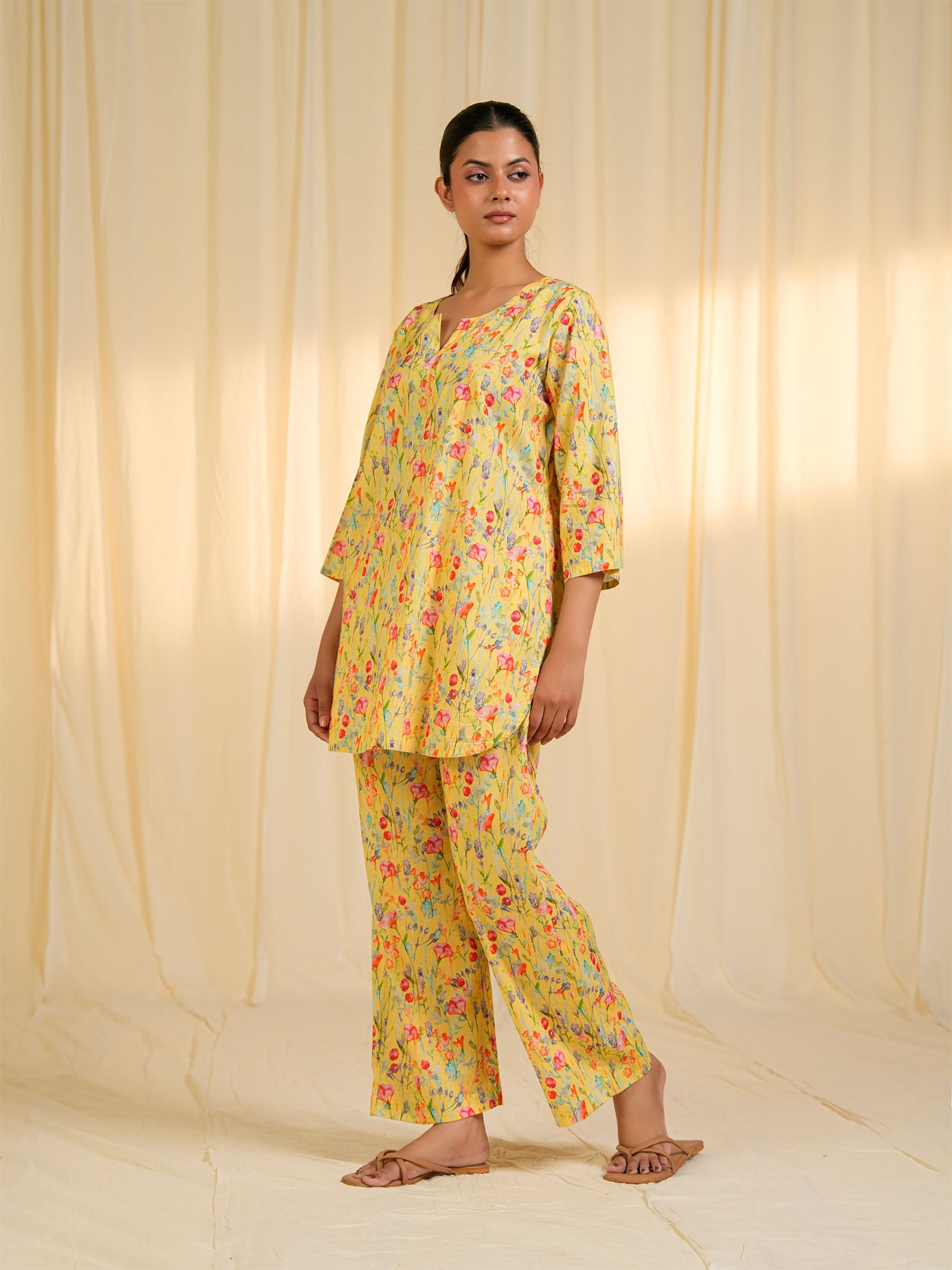Summer Harvest Cotton Night Suit