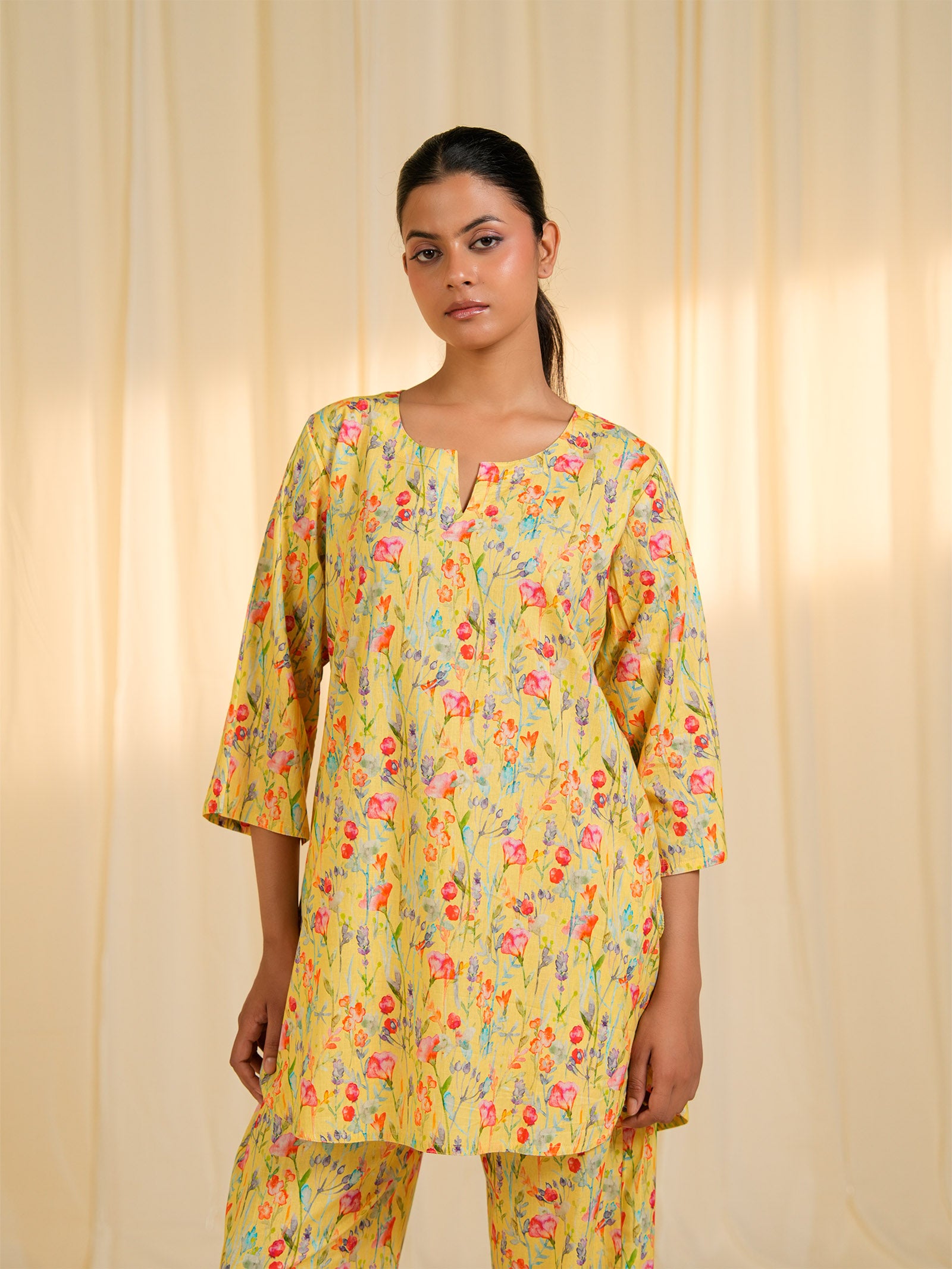 Summer Harvest Cotton Night Suit