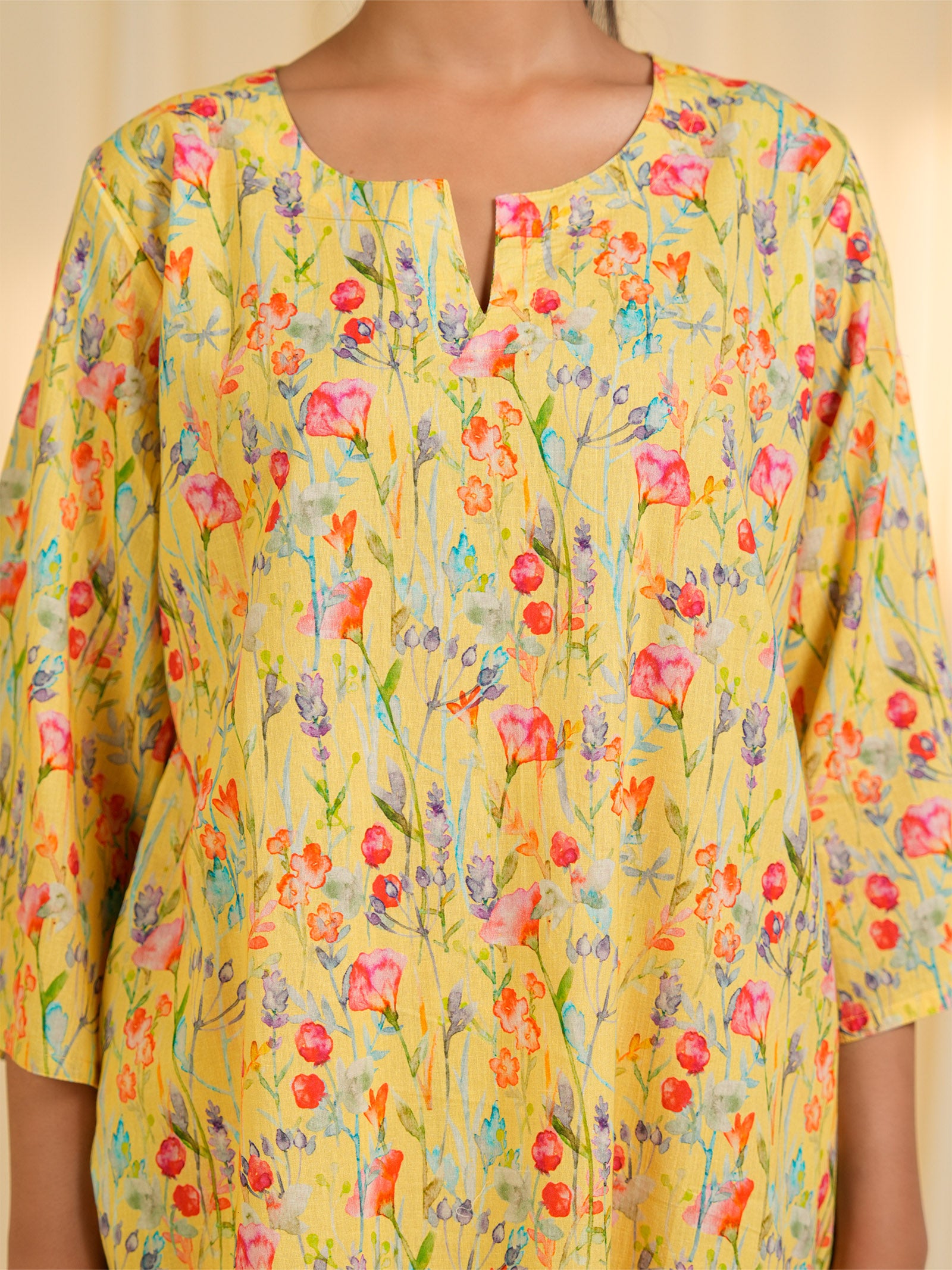 Summer Harvest Cotton Night Suit