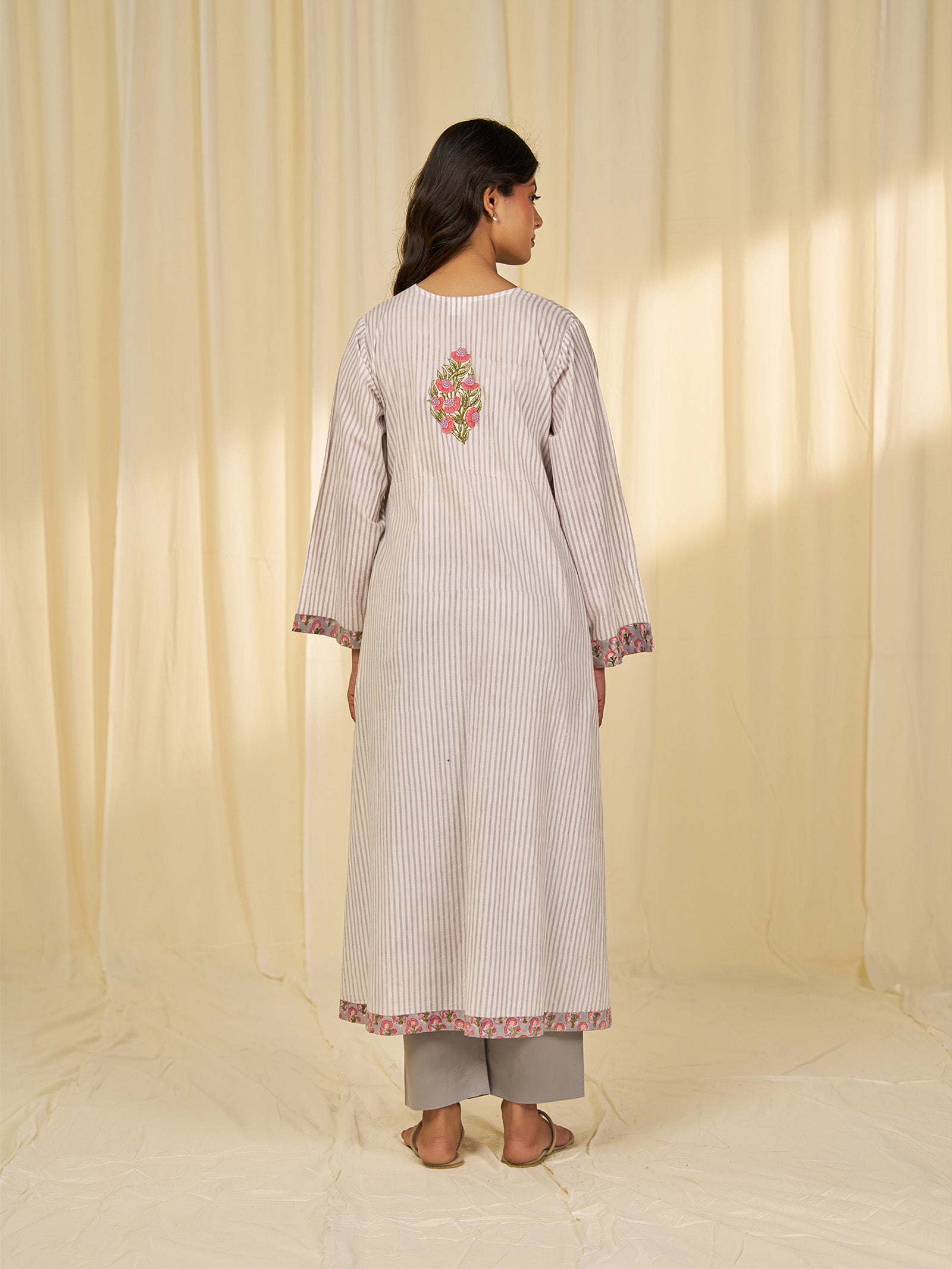 Sunkissed Stripe Cotton Kurta