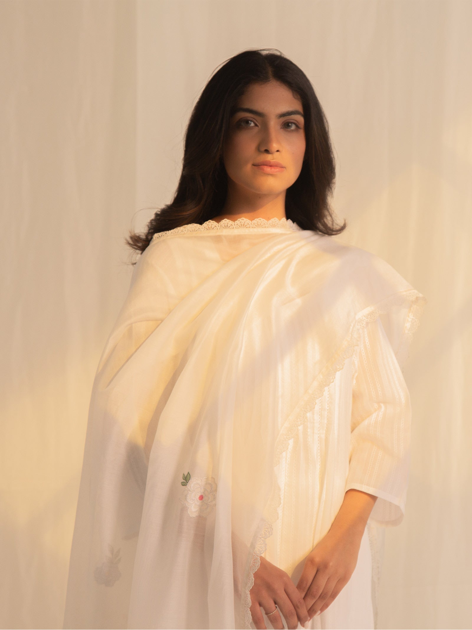 White Swan Cotton Kurta