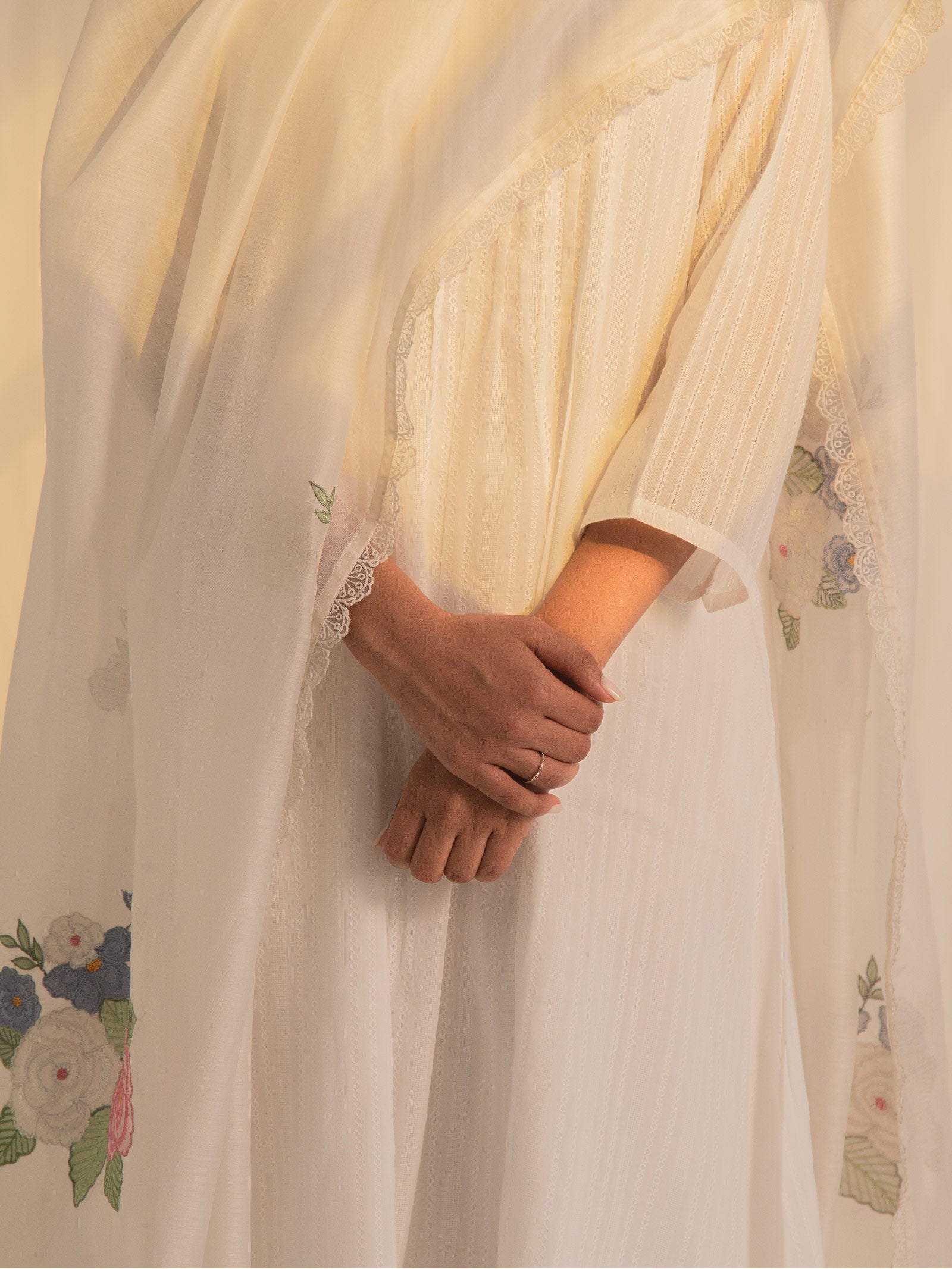 White Swan Cotton Kurta