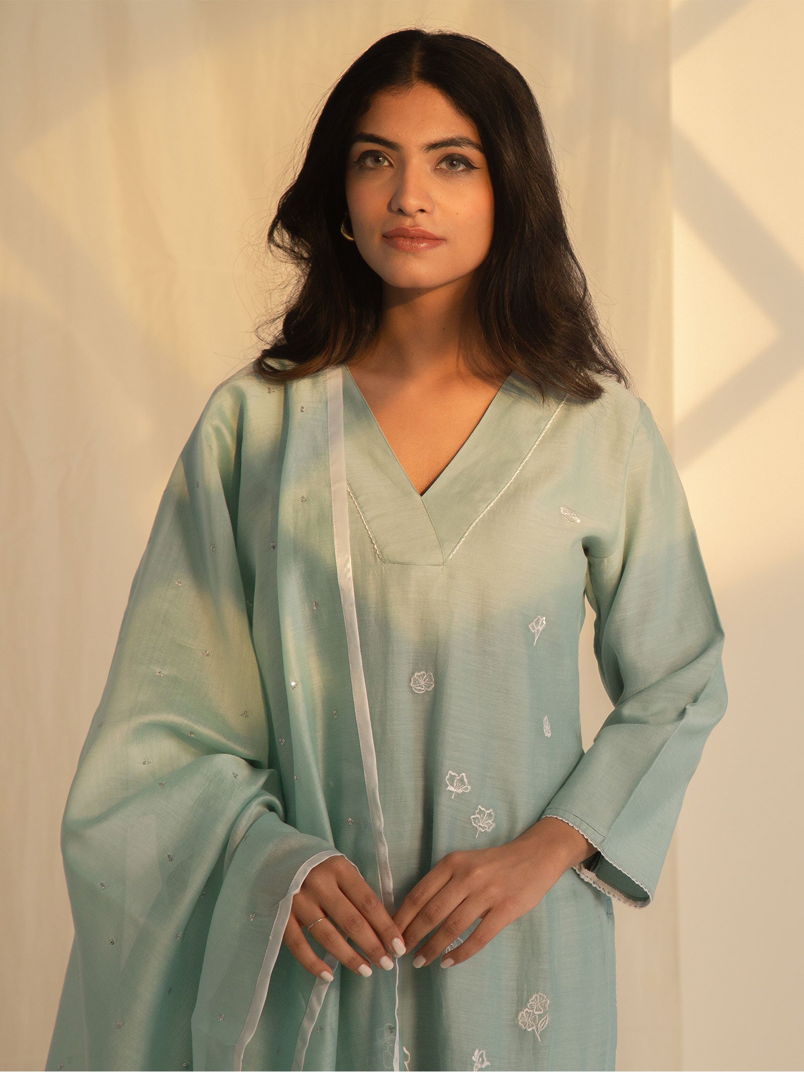 Pelican Chanderi Kurta