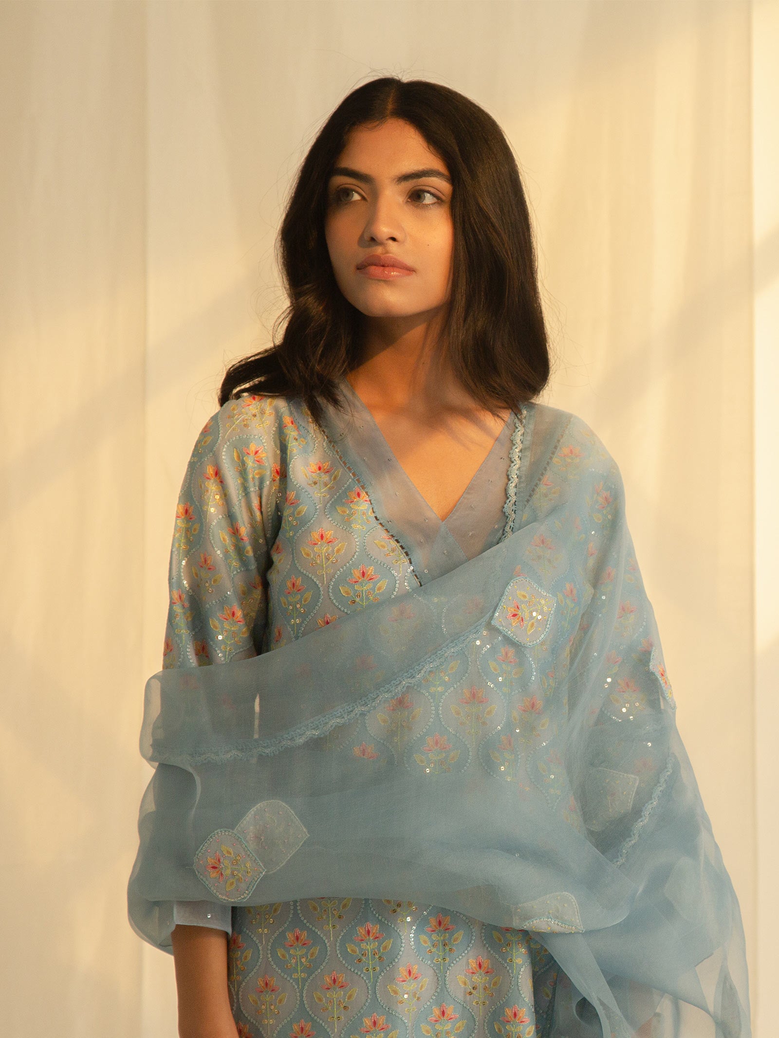 Crystals Chanderi Kurta