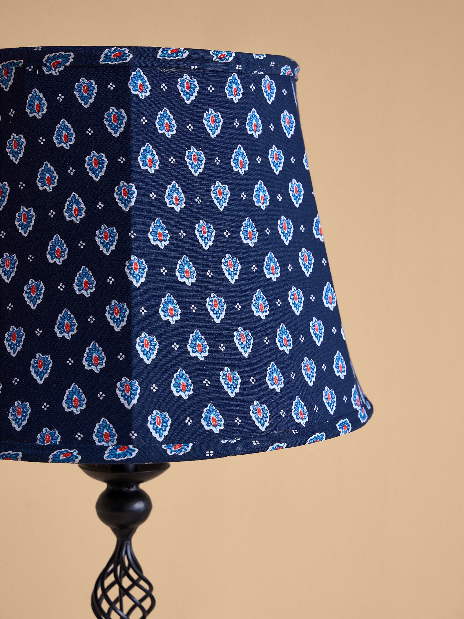 Block-Print Celestial Glow Large Lamp Shade