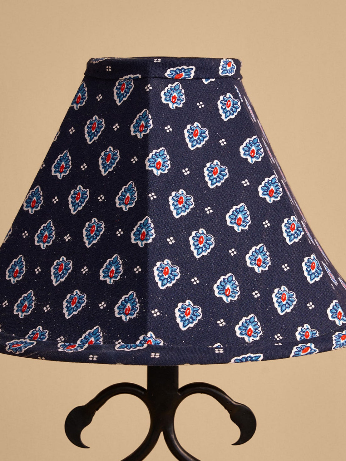 Block-Print Celestial Glow Medium Lamp Shade
