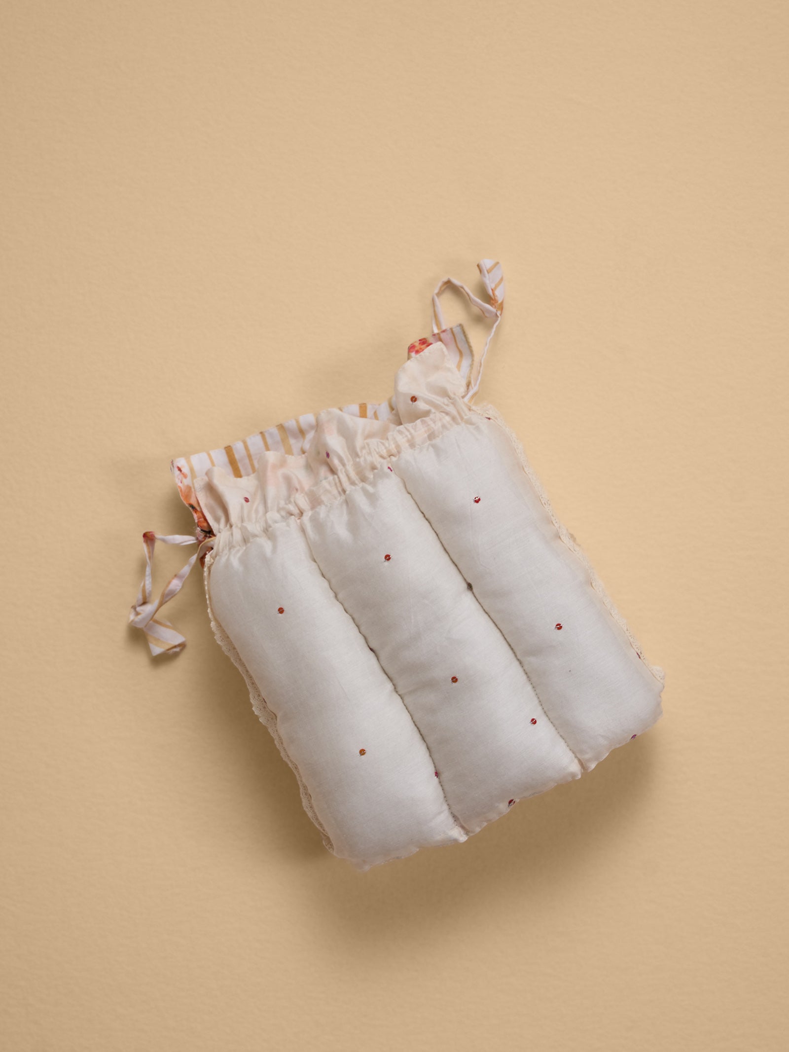 Lined Up Tea Cosy - Peach
