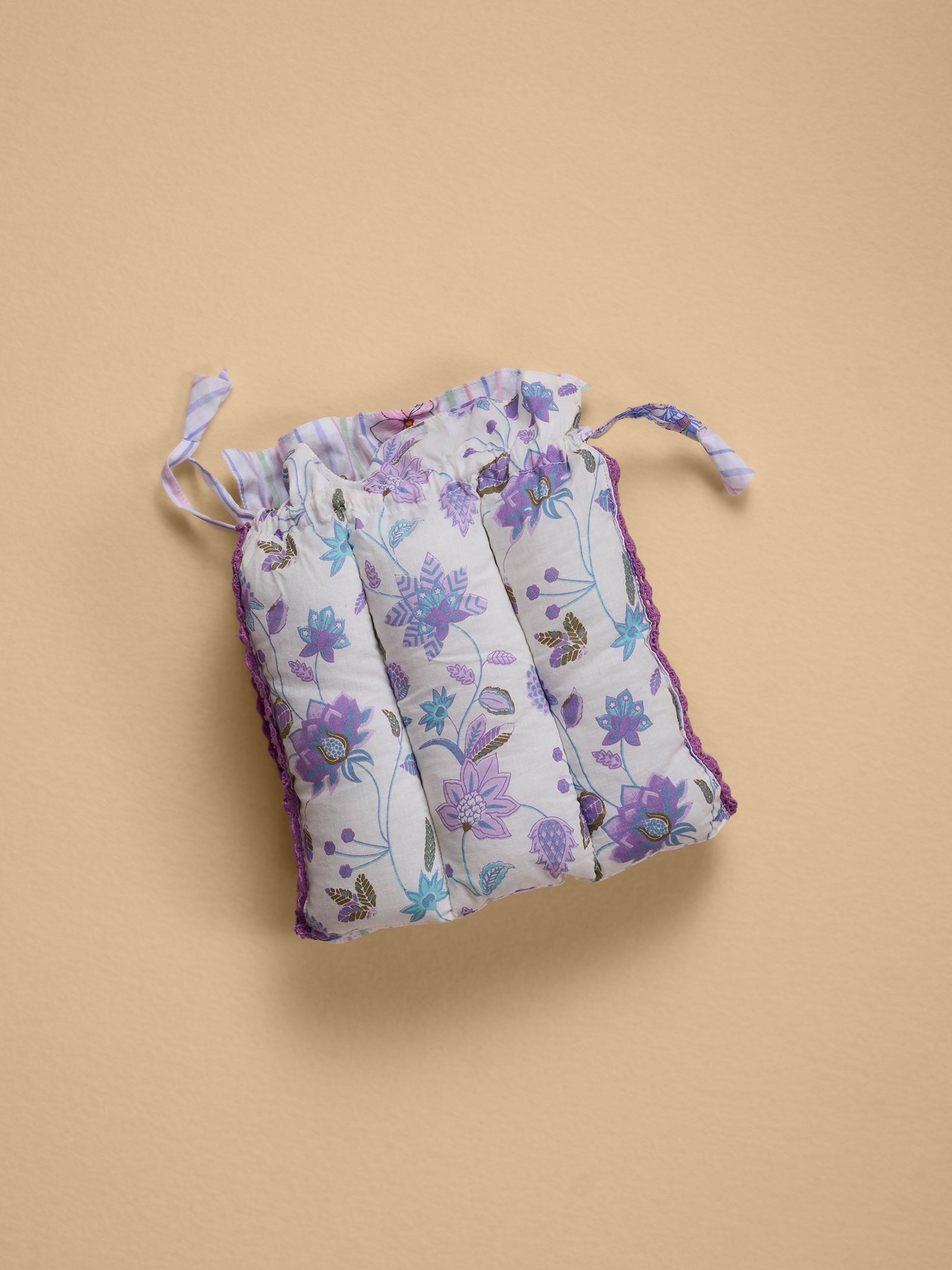 Lined Up Tea Cosy -  Purple