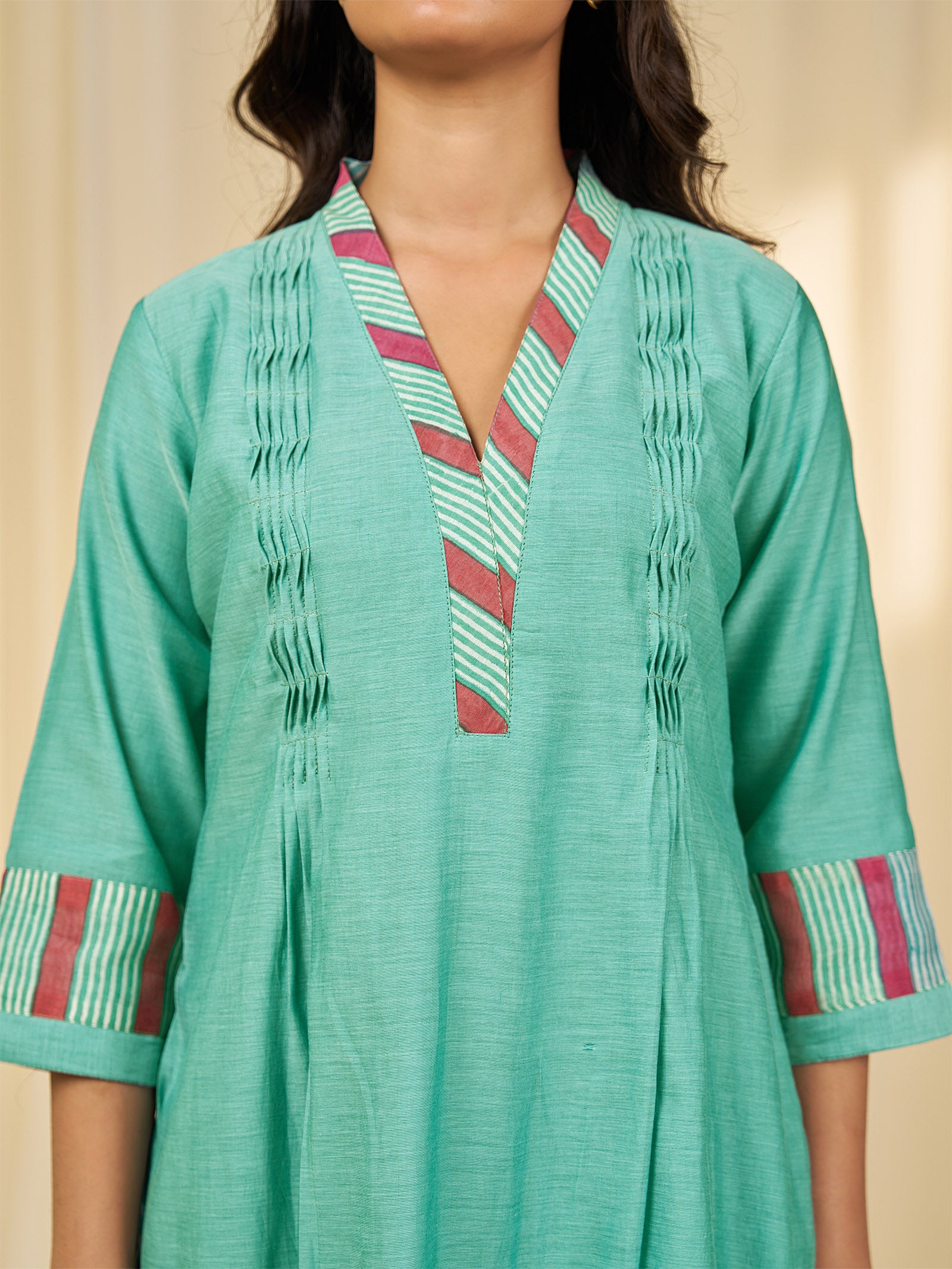 Taxila Chanderi Kurta
