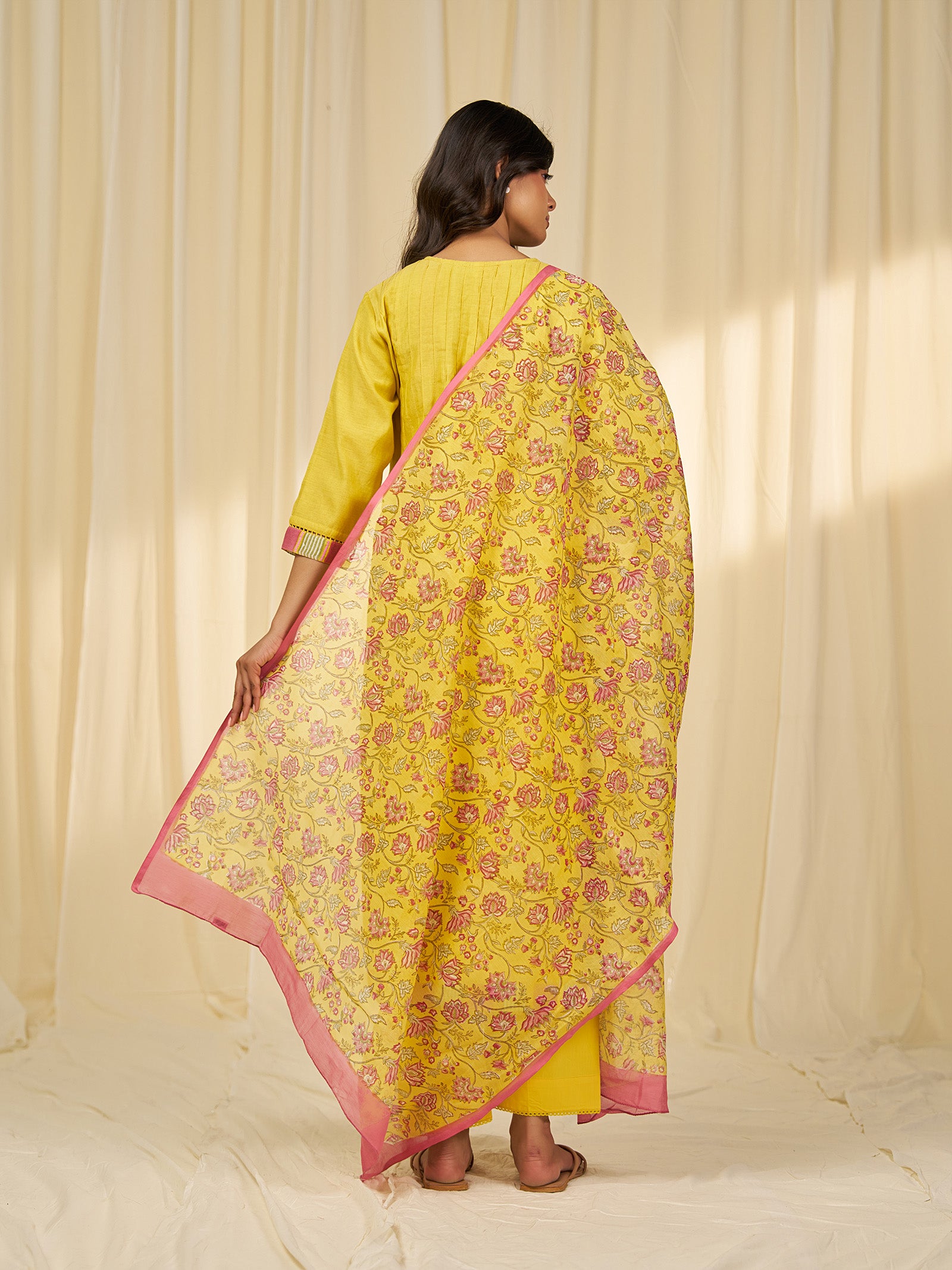 The Silk Route Kaushambi Chanderi Dupatta