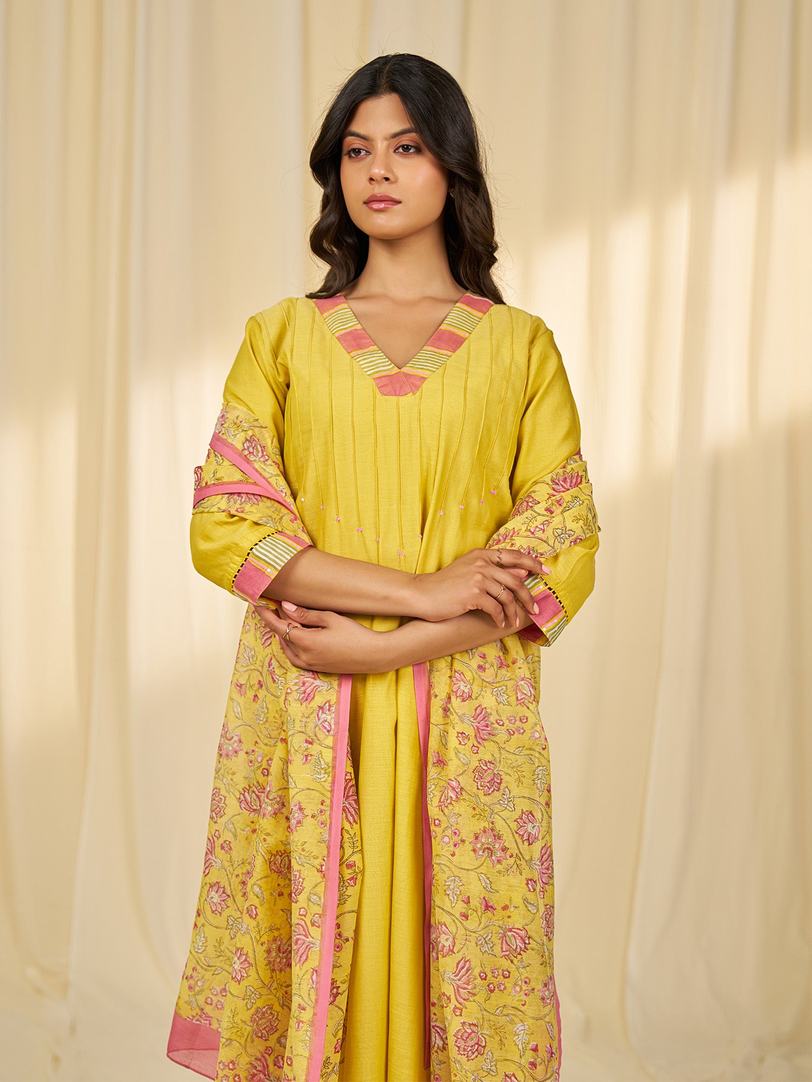 The Silk Route Kaushambi Chanderi Dupatta