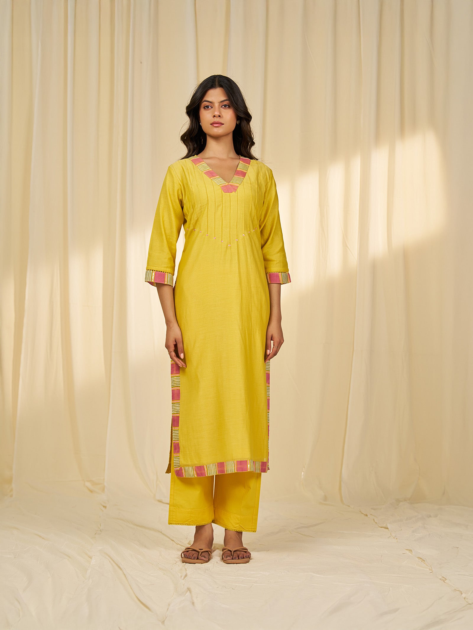 The Silk Route Kaushambi Chanderi Kurta