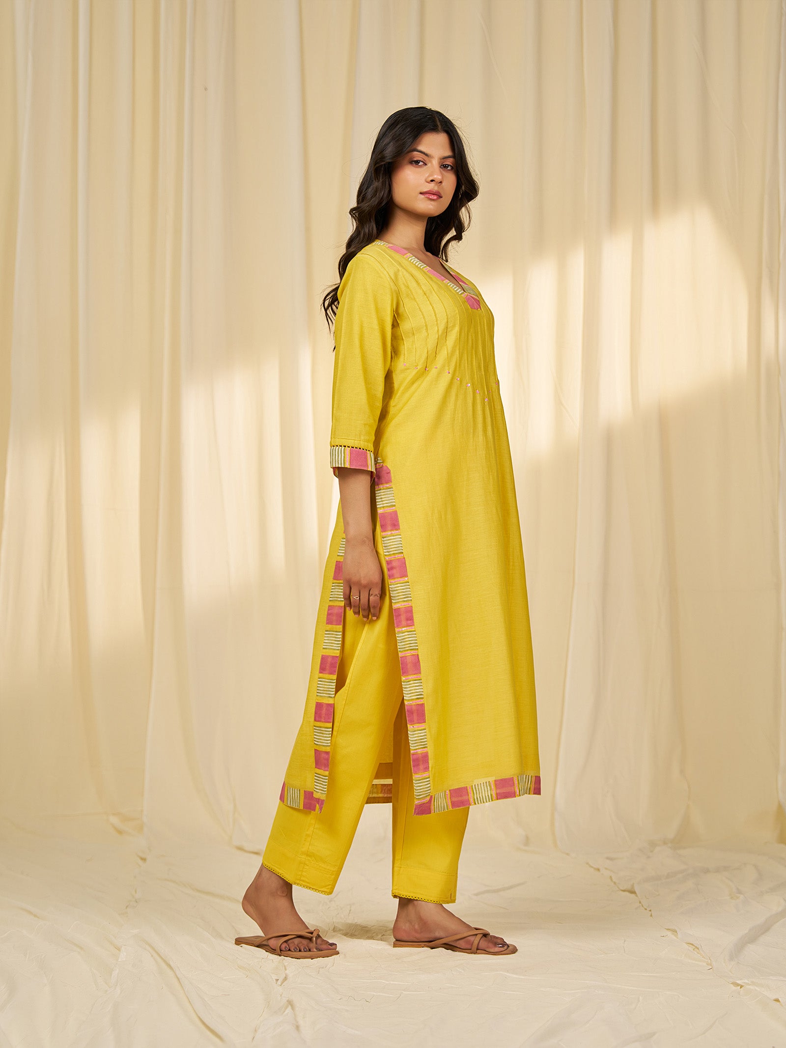 The Silk Route Kaushambi Chanderi Kurta