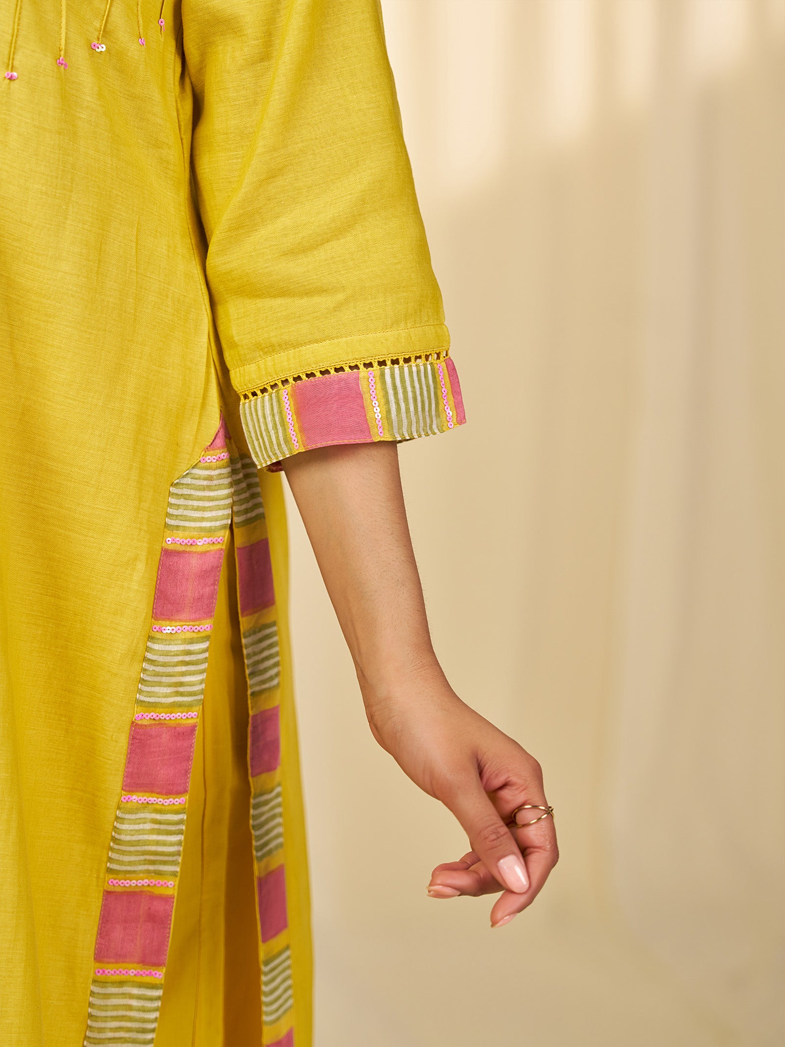 The Silk Route Kaushambi Chanderi Kurta