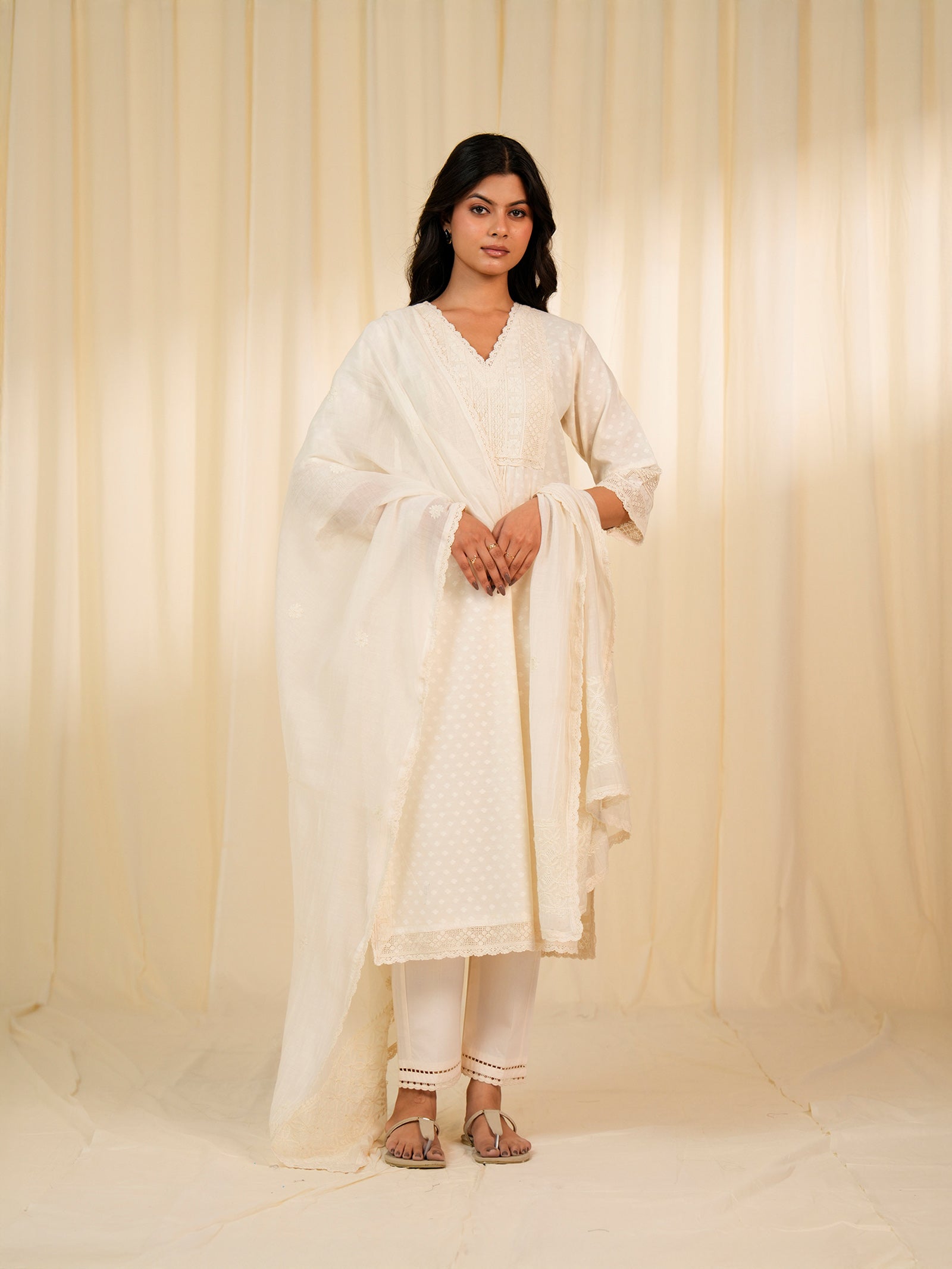 Tusker Chanderi Dupatta