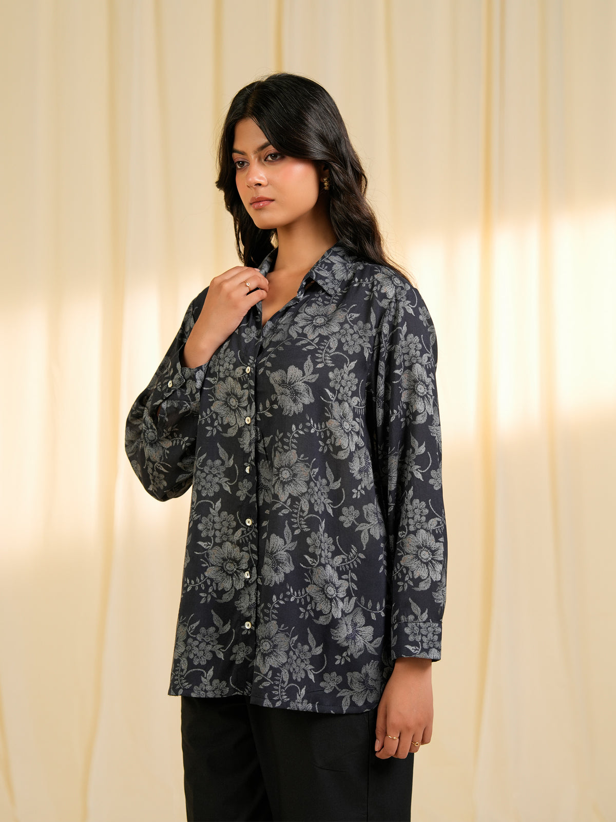 Twilight Garden Viscose Shirt