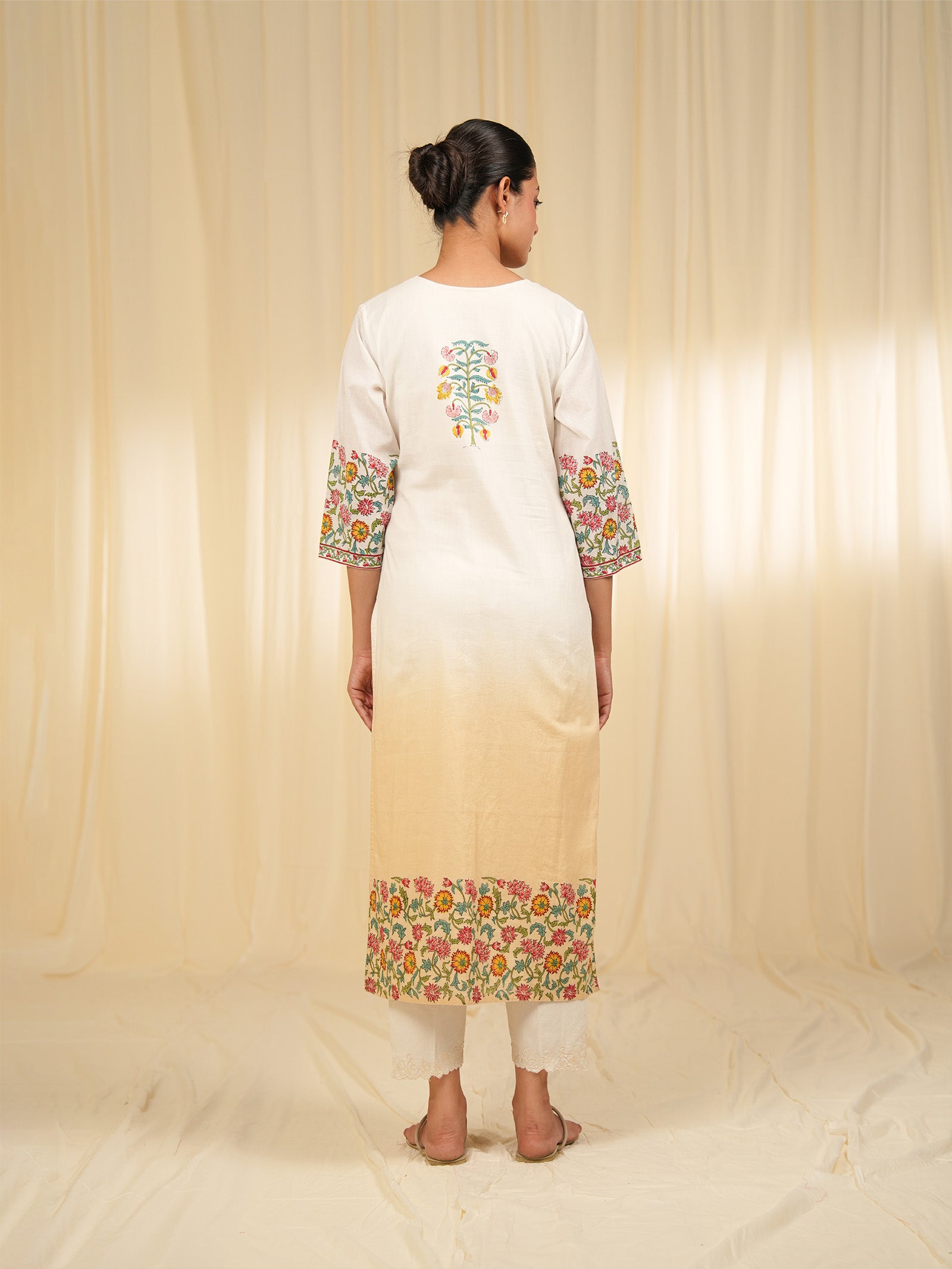 Vanilla Blossom Cotton Kurta
