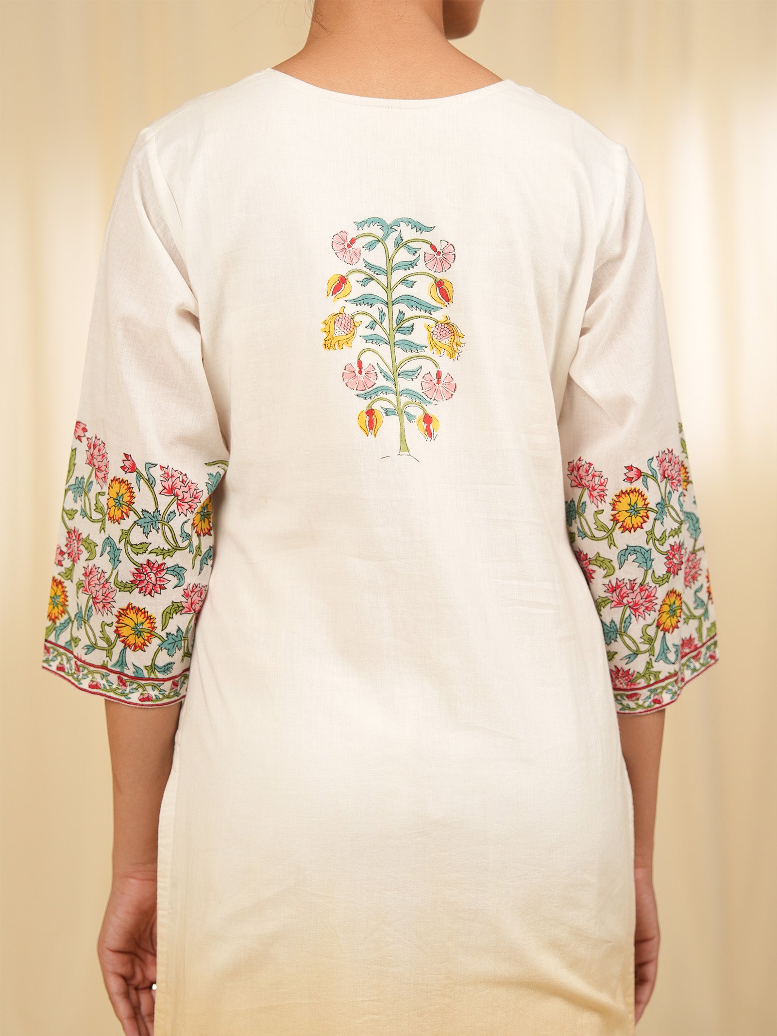 Vanilla Blossom Cotton Kurta