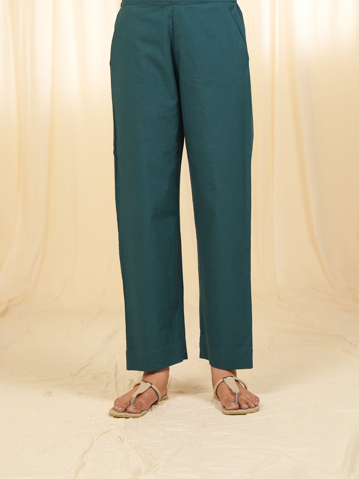 Victorian Harbor Cotton Straight Pants