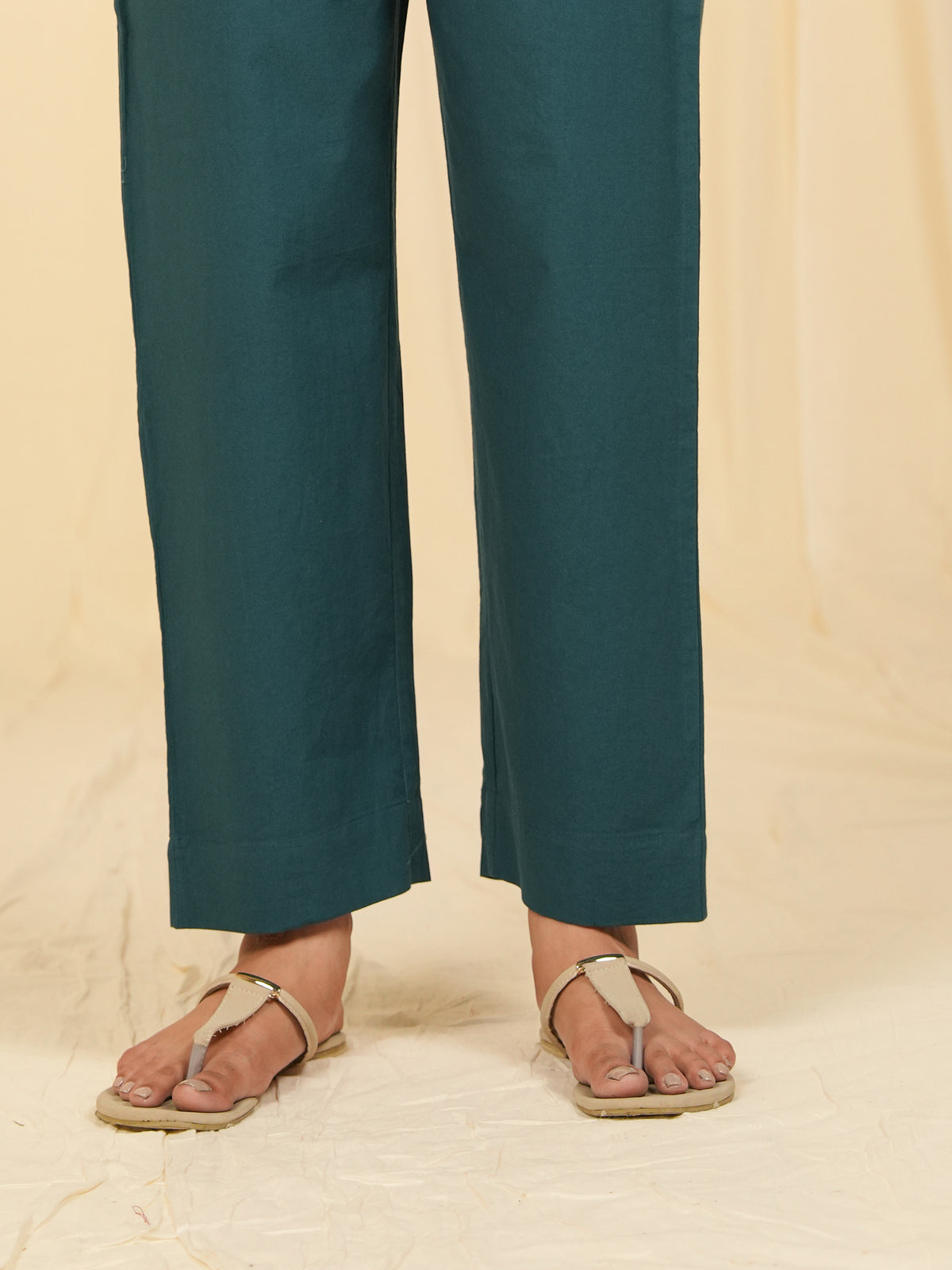 Victorian Harbor Cotton Straight Pants