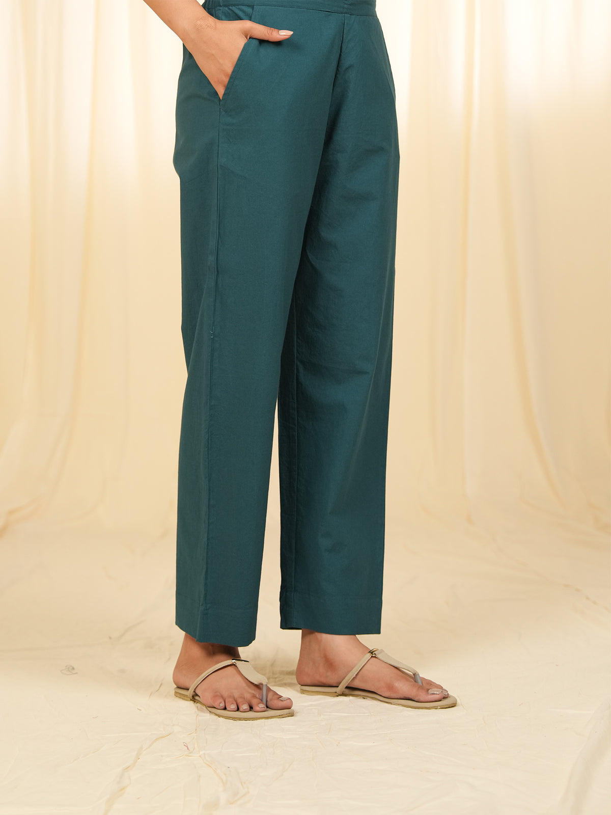Victorian Harbor Cotton Straight Pants