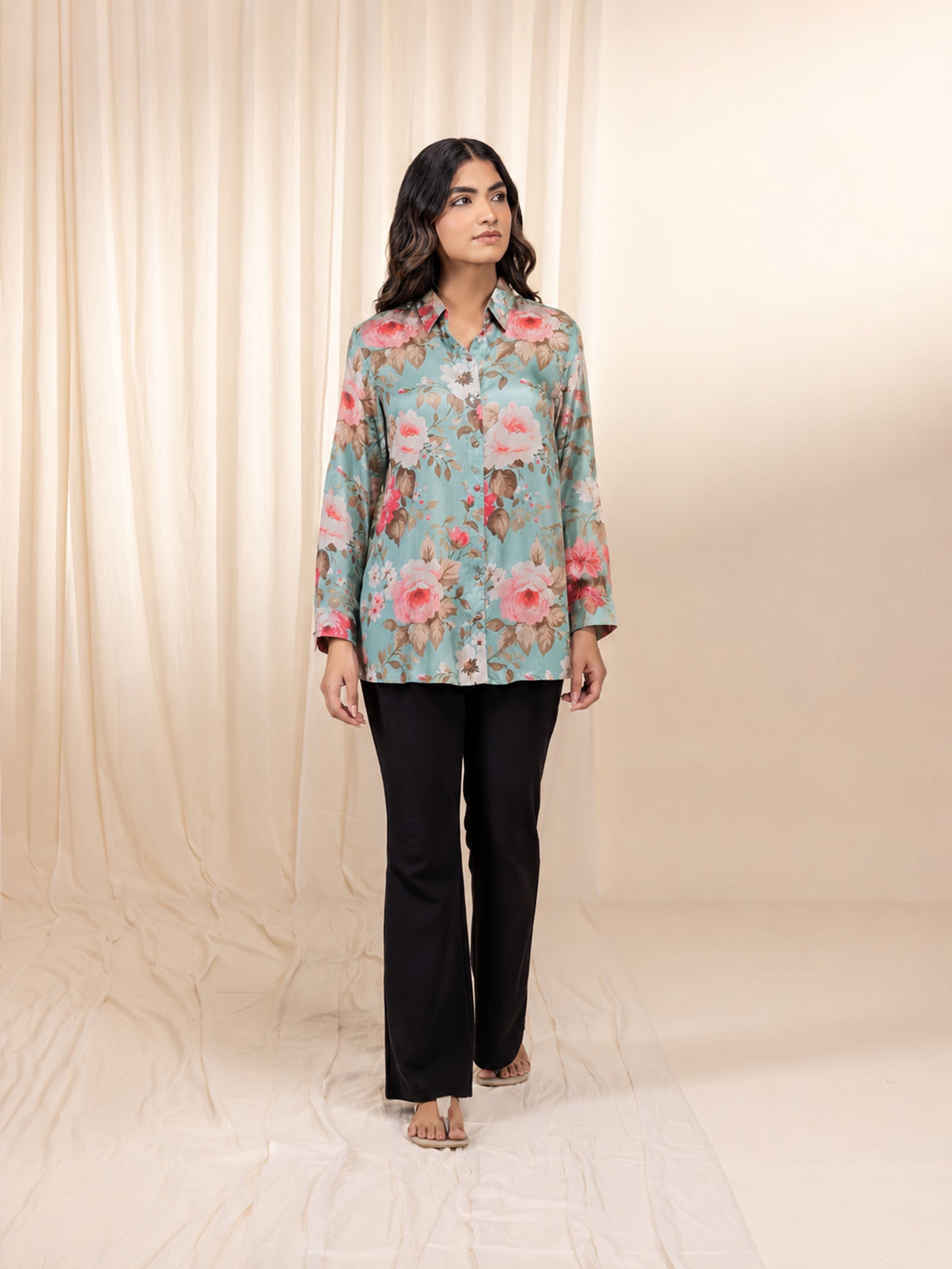 Vogue Silk Shirt - Havana