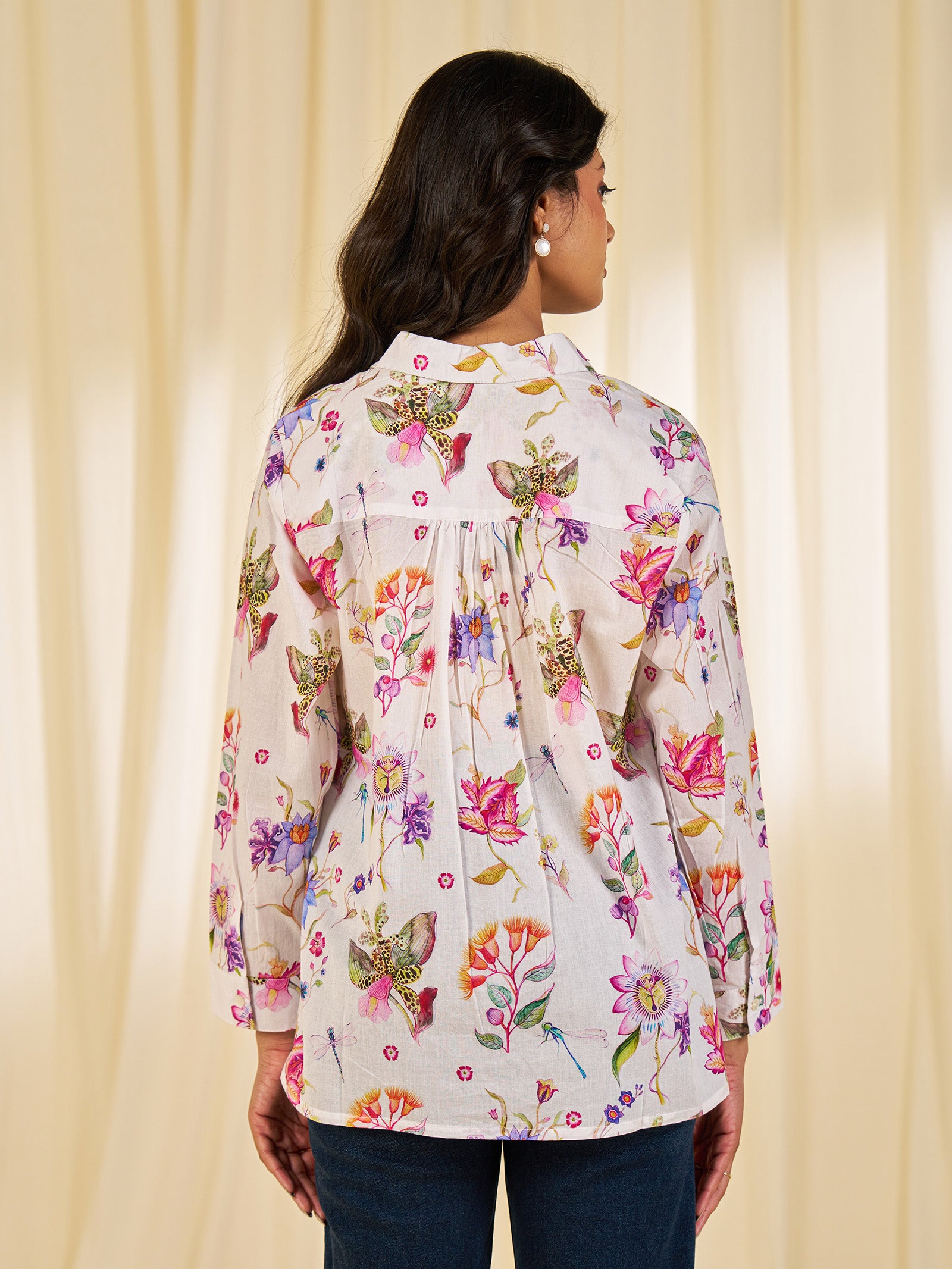 Wild Flowers Cotton Shirt