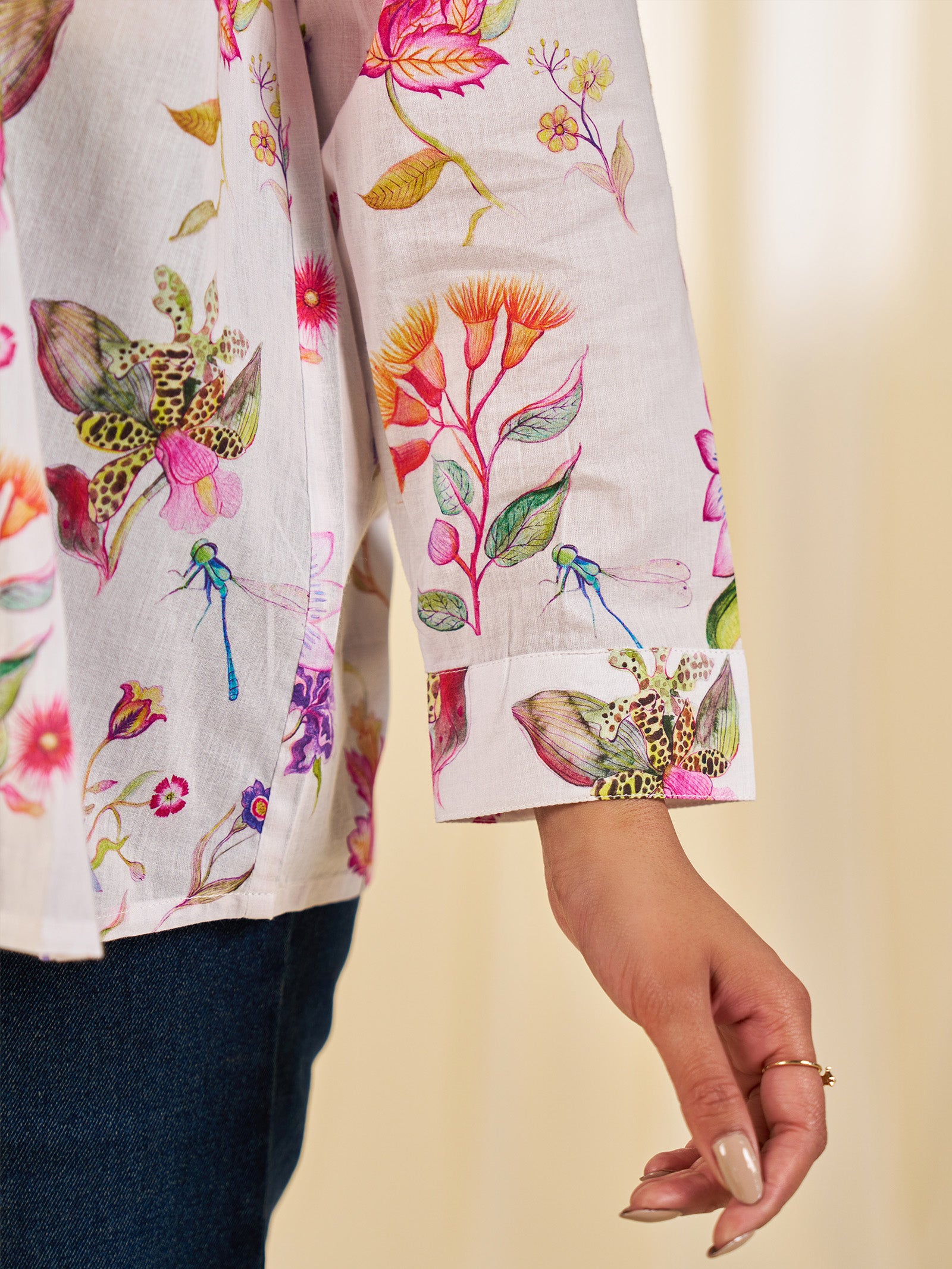 Wild Flowers Cotton Shirt
