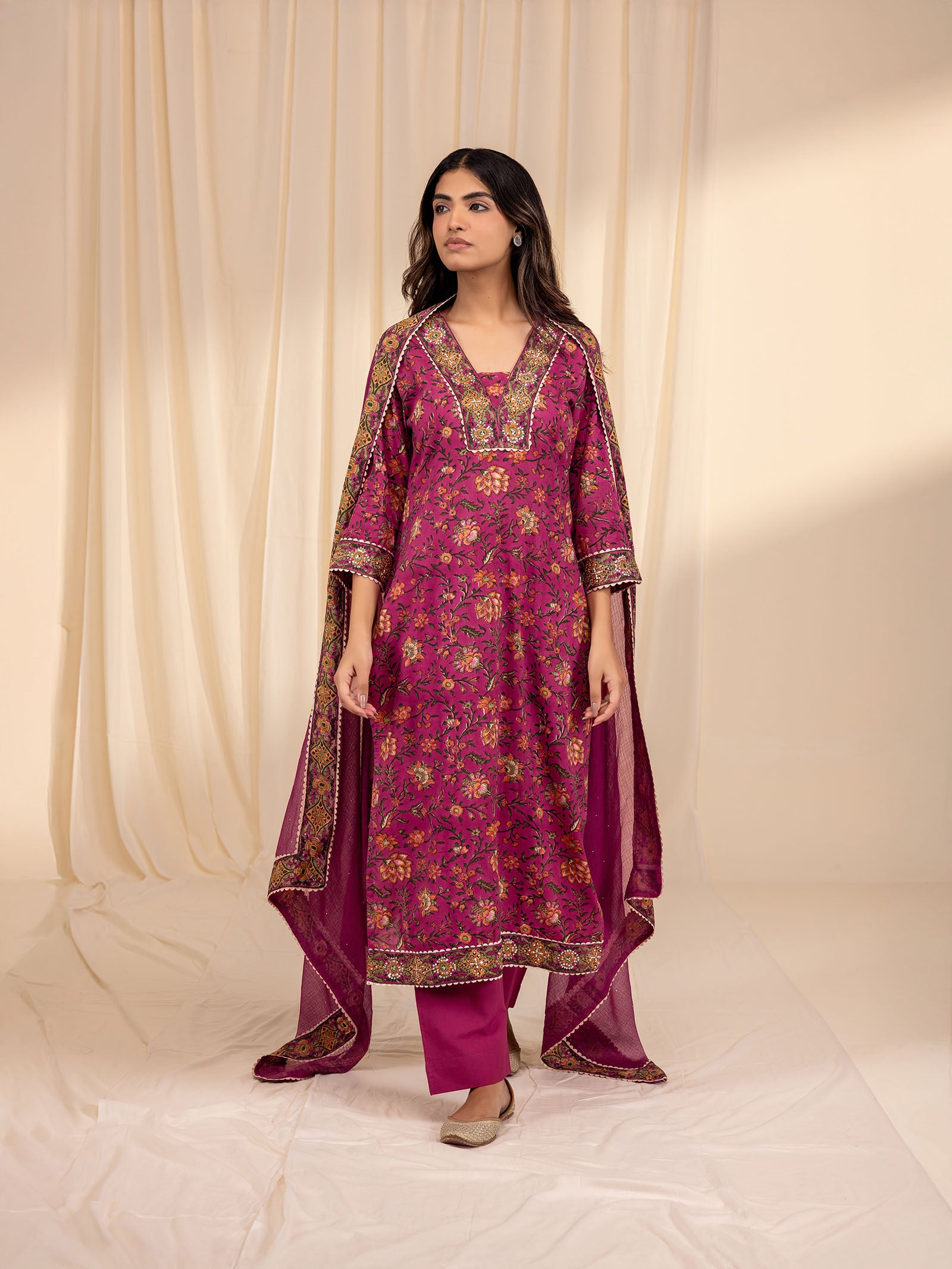 Wild Flowers Kota Dupatta