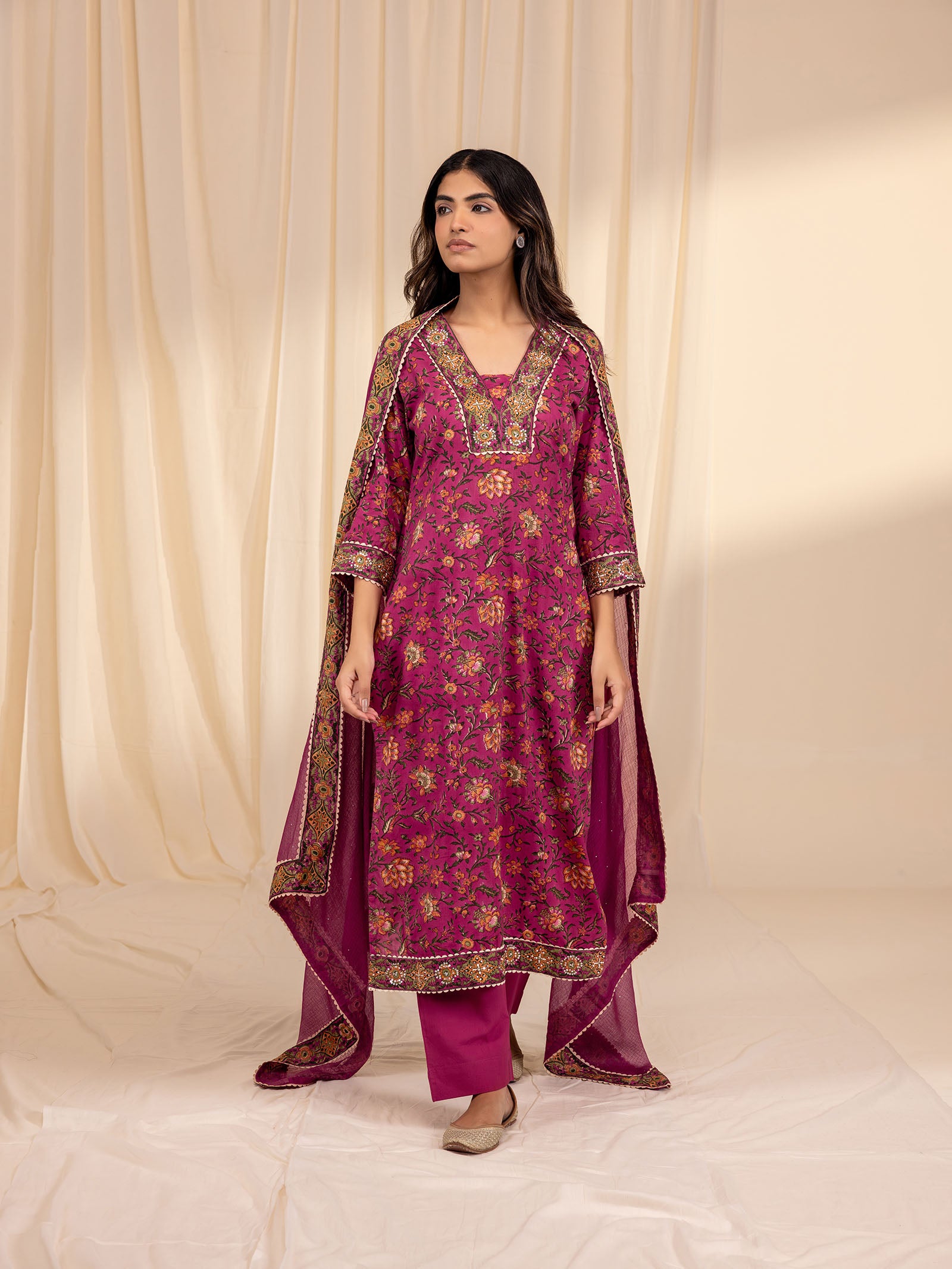 Wild Flowers Voile Kurta