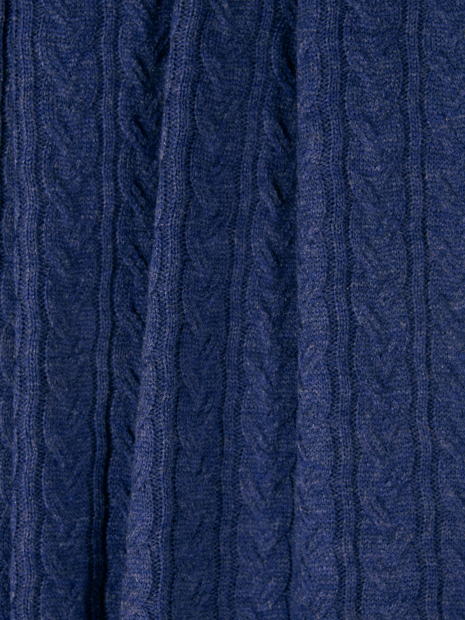 Woollen Knitted Imperial Blue Blanket