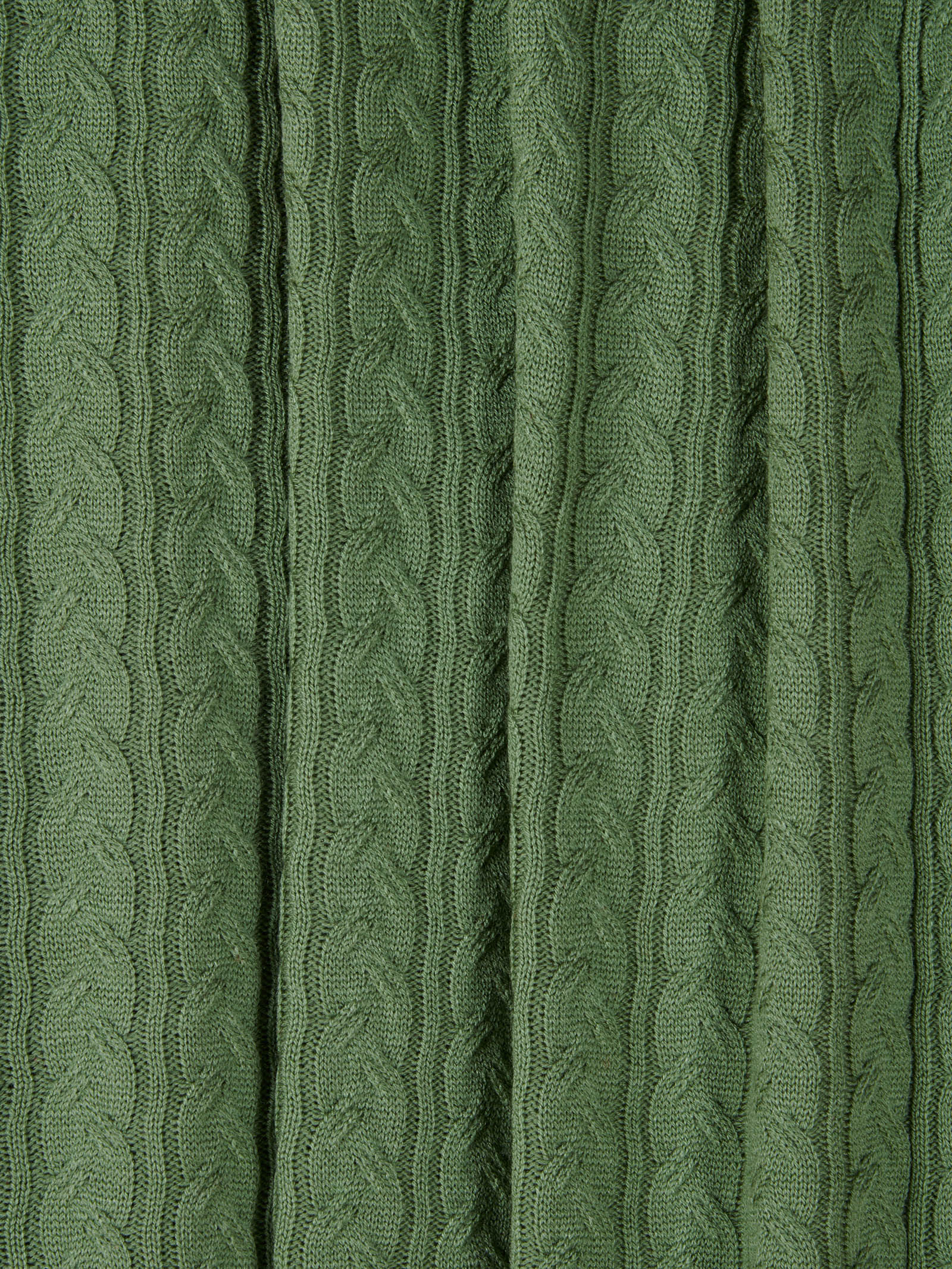 Woollen Knitted Moss Blanket