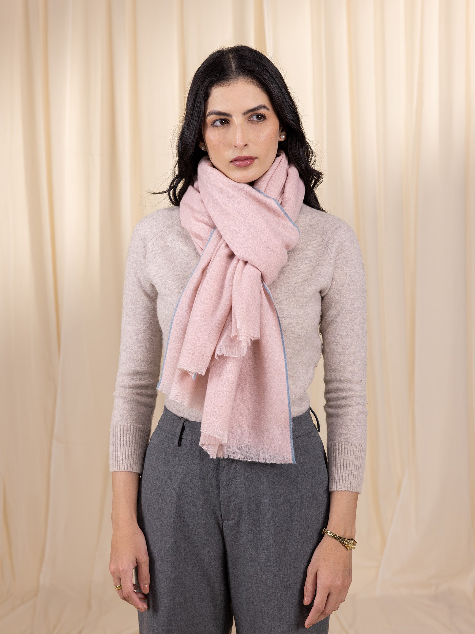 Woollen Wrap - Rose