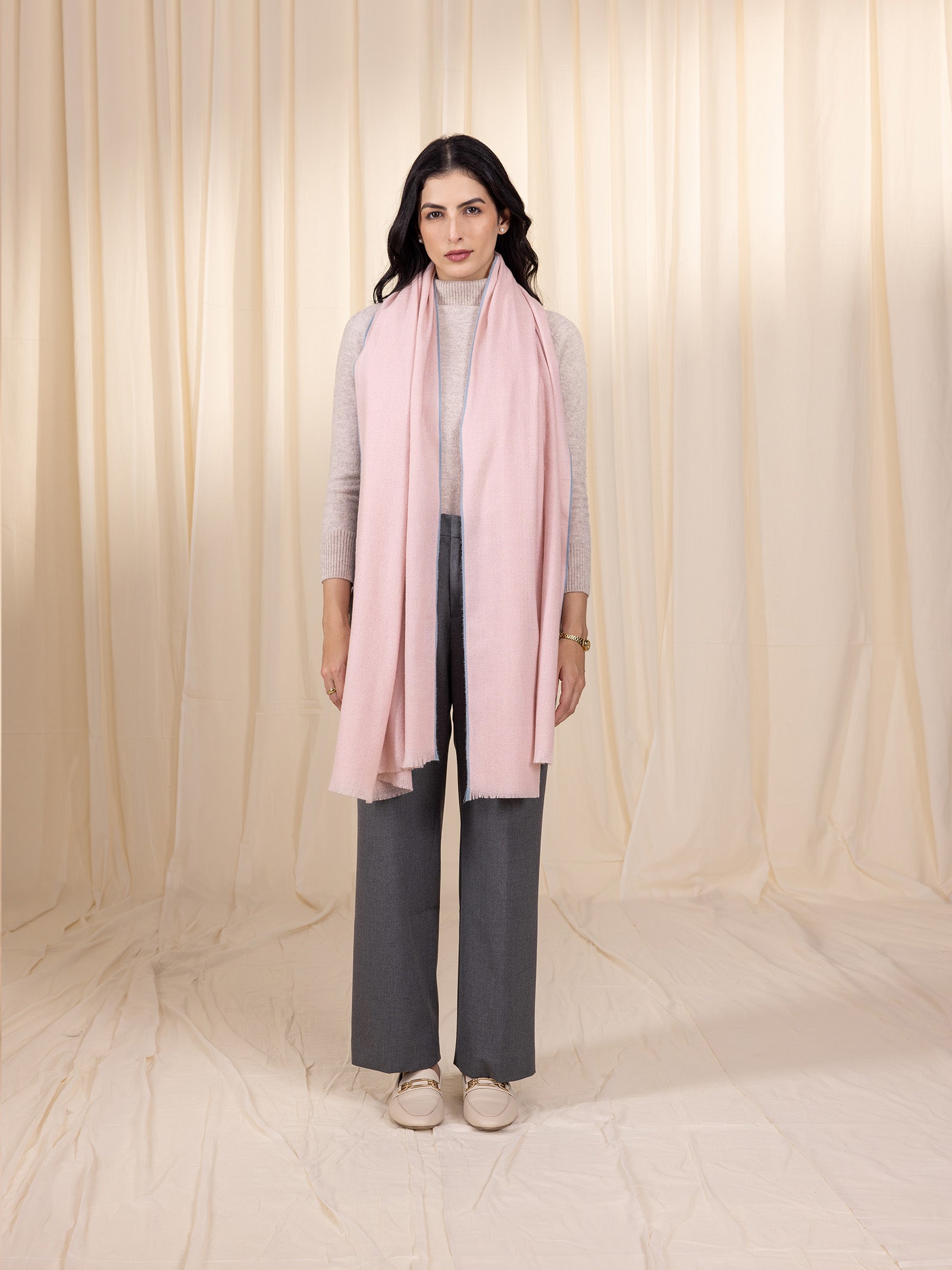 Woollen Wrap - Rose