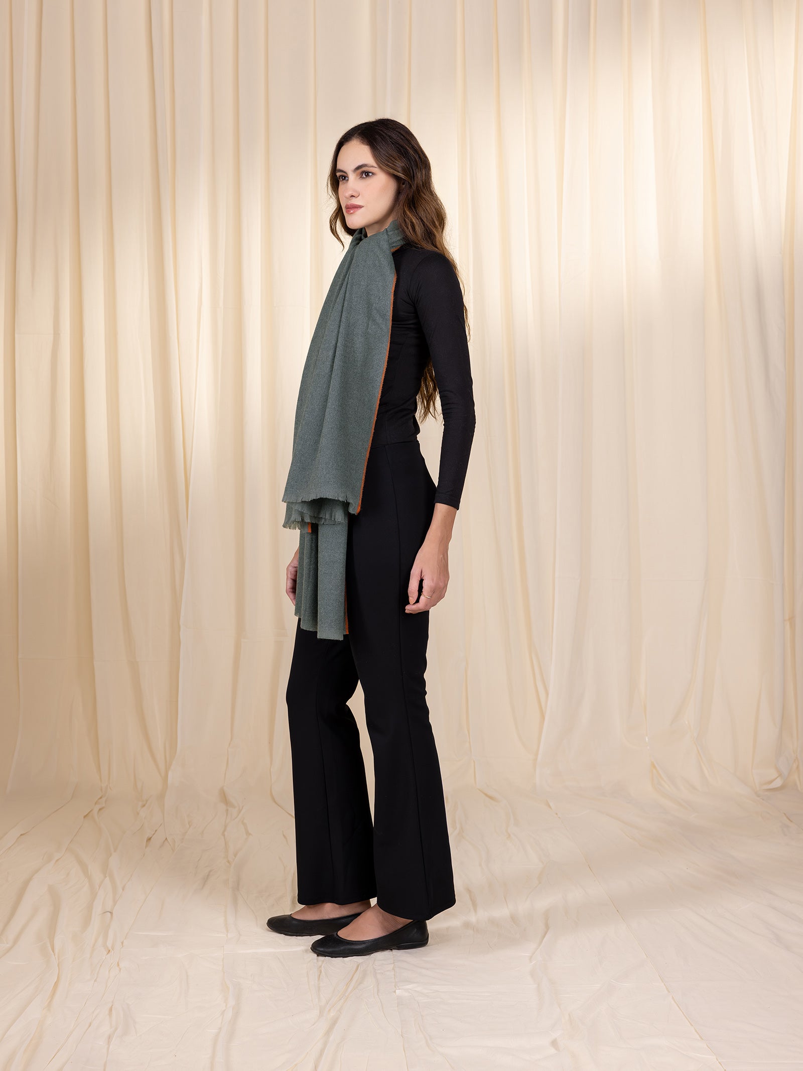 Woollen Wrap - Stone