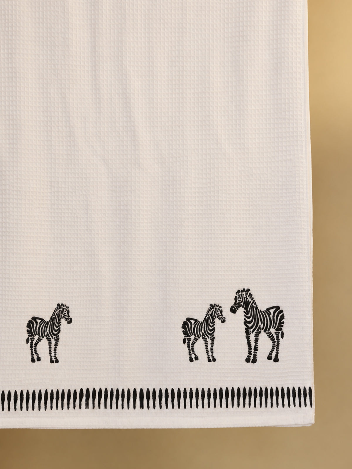 Zebra Waffle Bath Towel